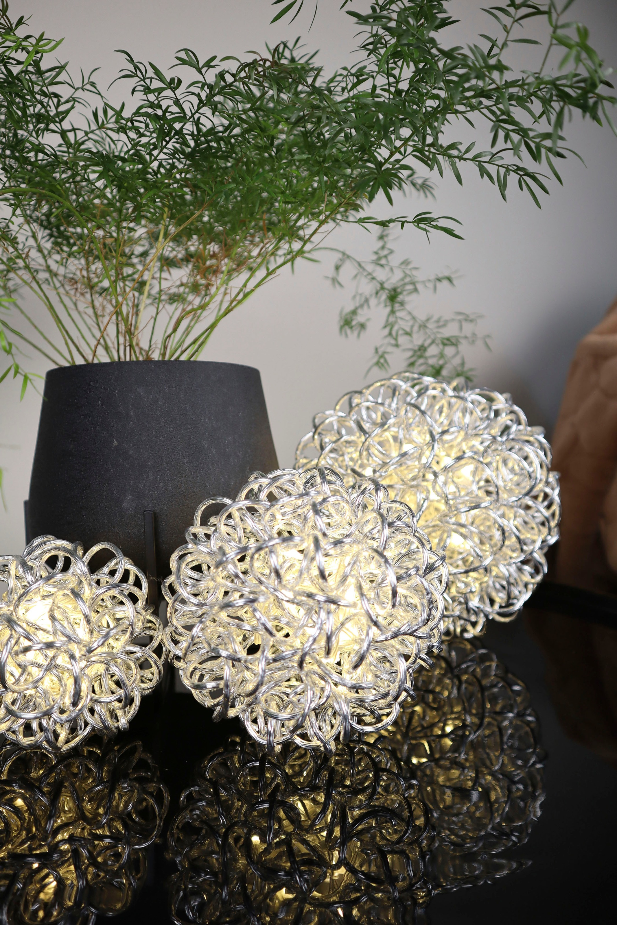 AM Design LED Dekolicht »Kugelleuchte, Weihnachtsdeko aussen, LED Kugel«, 20 flammig, Dekokugel, Weihnachtsbeleuchtung