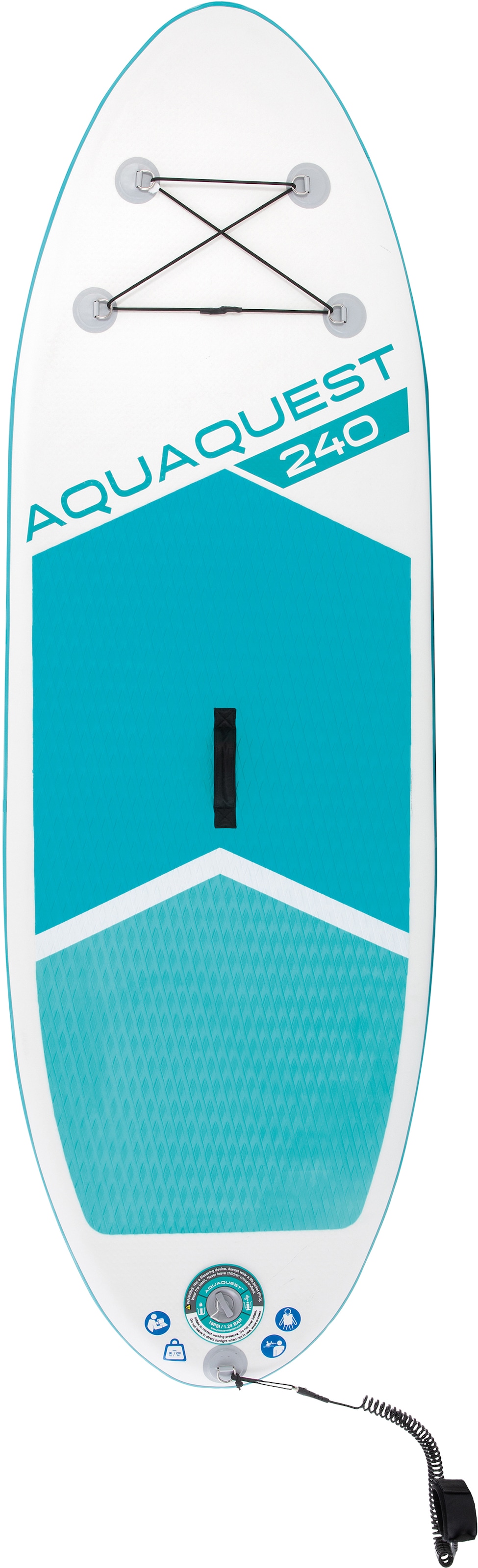 Intex SUP-Board »AQUA QUEST 240«, (Set, 3 tlg., mit Paddel, Pumpe und Transportrucksack)