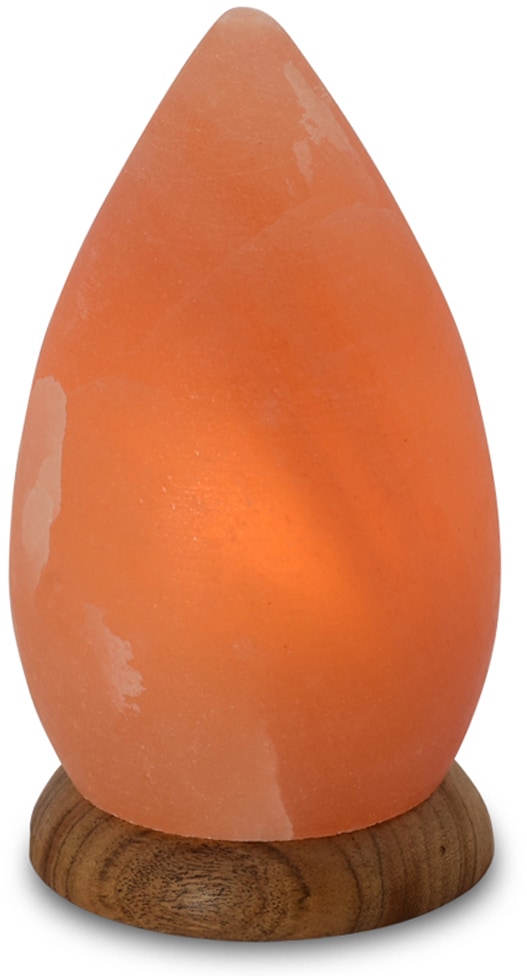 HIMALAYA SALT DREAMS Salzkristall-Tischlampe »Drop«, Leuchtmittel E14 | Leuchtmittel wechselbar, Handgefertigt aus Salzkristall - jeder Stein ein Unikat, H: ca.20 cm