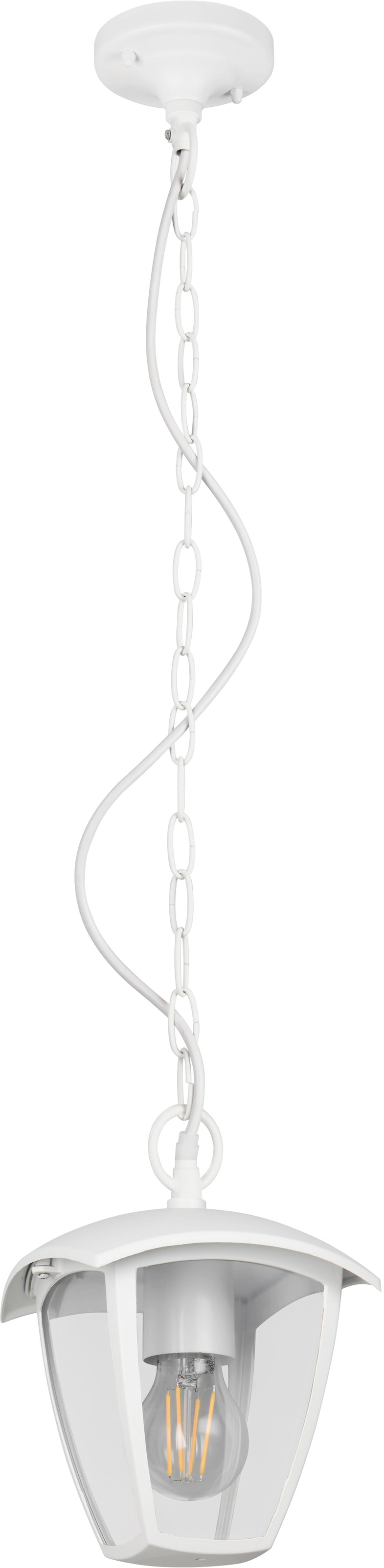 TRIO Leuchten Außen-Deckenleuchte »VENTA, Outdoor Pendelleuchte 1-flammig, exkl 1x E27 max 10W, IP44« E27 1 Stk. warmweiß - kaltweiß Terrassen Hängelampe, Pendelleuchte Garten max Höhe 82cm