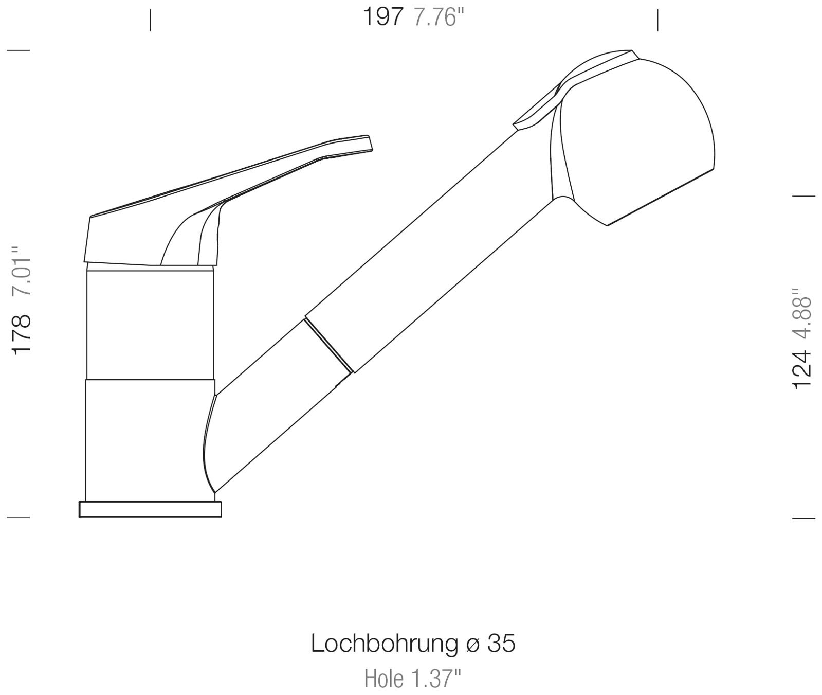 Schock Spültischarmatur »Armatur Cosmos SB«, ausziehbar