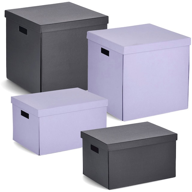 Zeller Present Aufbewahrungsbox, (1 St.), beschriftbar, recycelter Karton  online bestellen bei OTTO