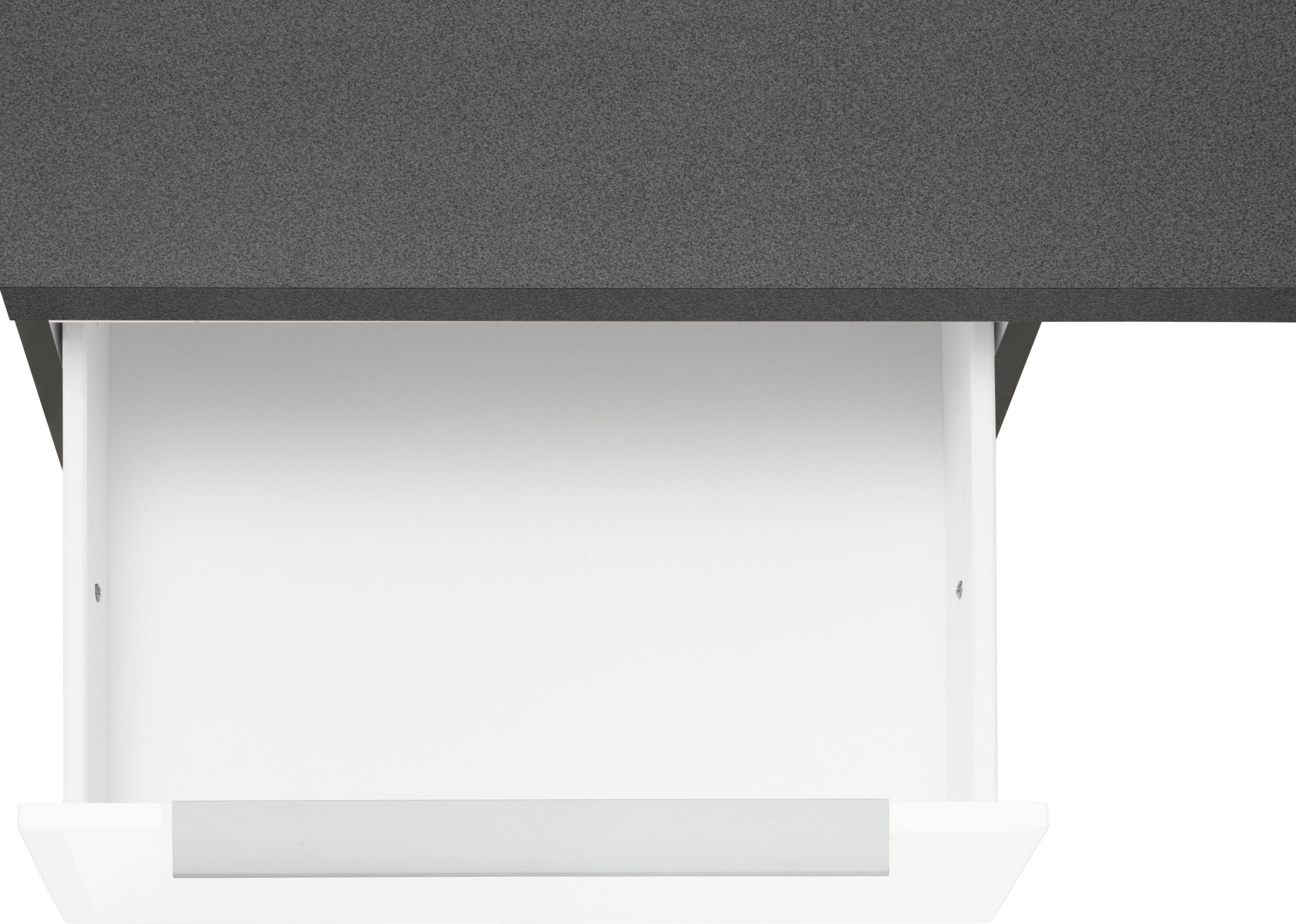 KOCHSTATION Küchenzeile »KS-Brindisi«, Breite 280 cm, wahlweise mit E-Geräten, mit MDF-Fronten und Regal