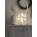 KONSTSMIDE LED Dekolicht »Schlauchsilhouette Schneeflocke«, 1 St., Warmweiß, mit 6h Timer, 192 warm weiße Dioden