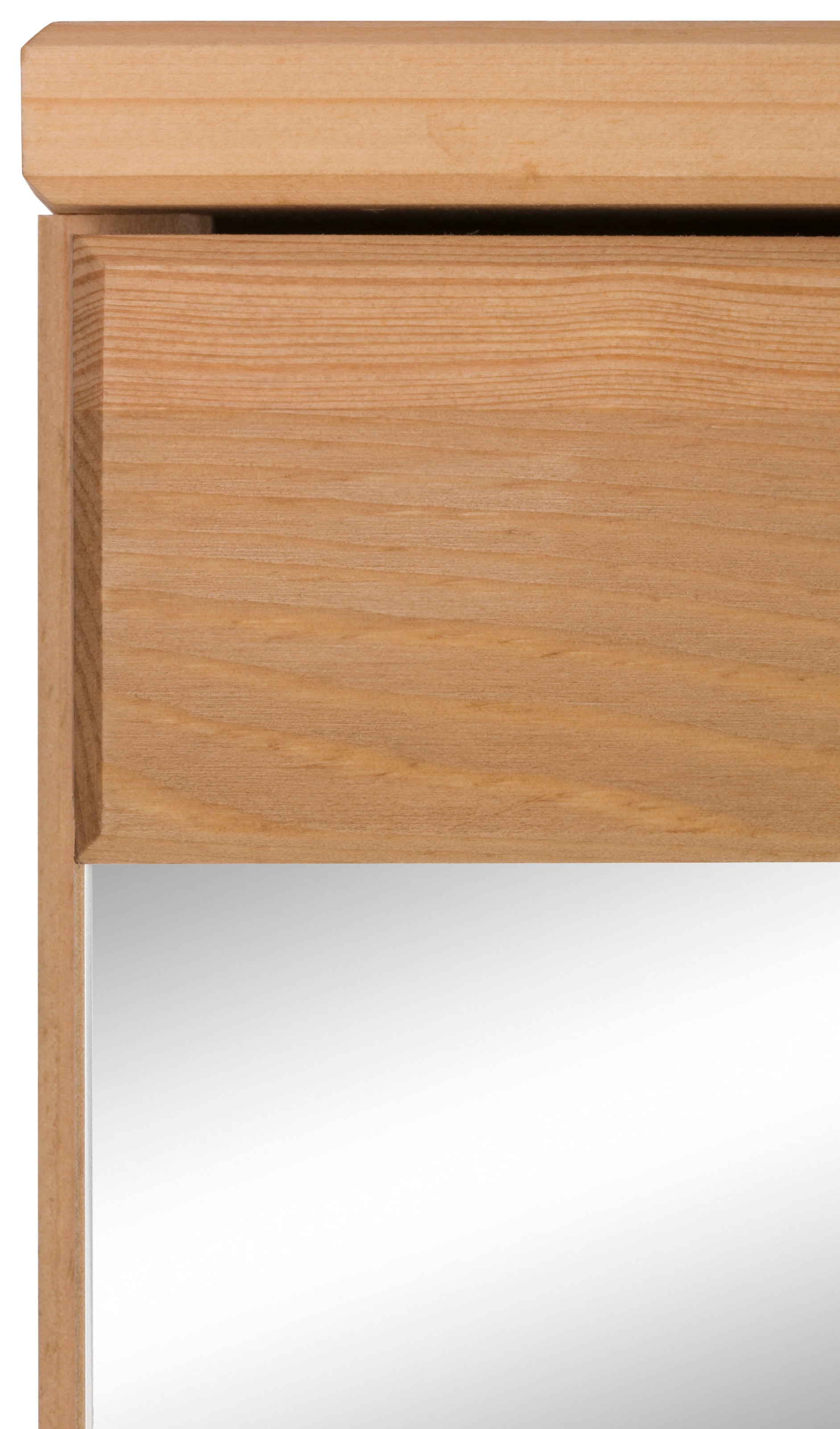 Home affaire 60 Breite verstellbarer OTTO Massivholz, cm, aus Spiegelschrank Einlegeboden, »Josie«, bei Metallgriffe