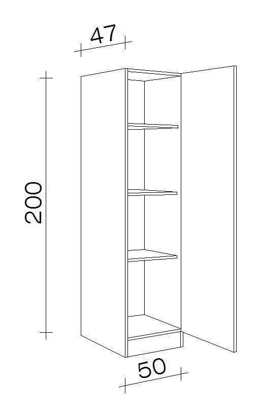 Flex-Well Seitenschrank »Bergen«, (B viel T) 47 cm, 200 x im Stauraum für x 50 x x OTTO H Online Shop