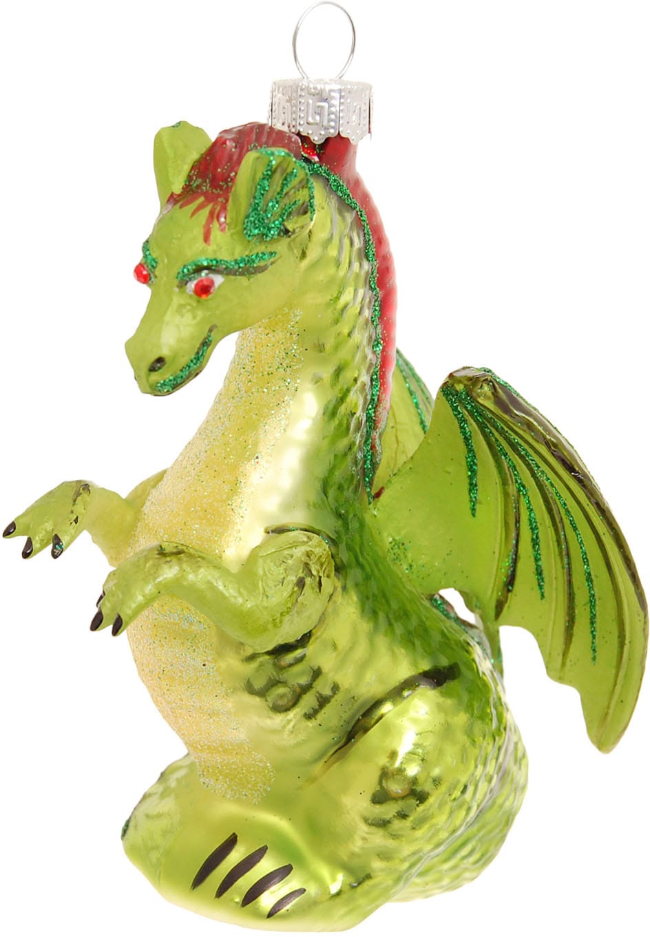 Christbaumschmuck »Glasornament Drache, Höhe ca. 12 cm«, (1 tlg.), Weihnachtsdeko,...