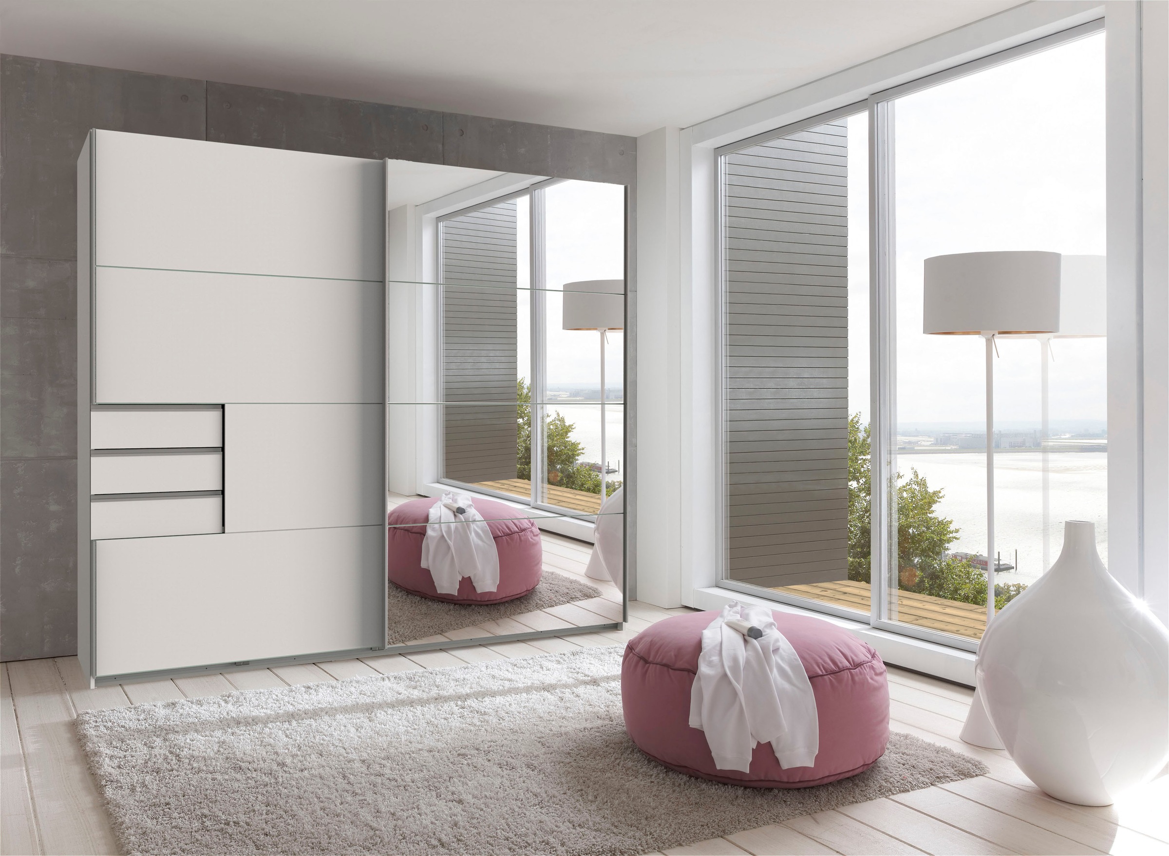 Wimex Schwebetürenschrank »Saigon«, mit Spiegeltür, 2 Türen, 225cm breit