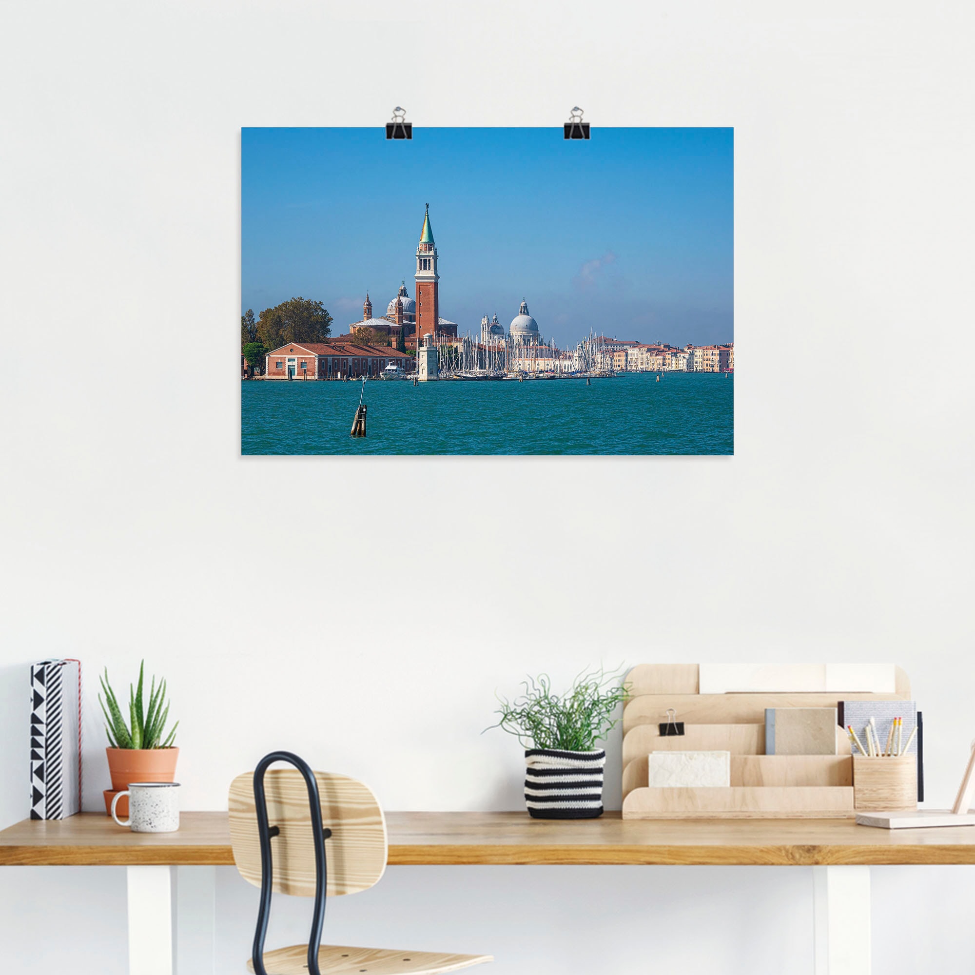 Artland Wandbild »Insel San Giorgio Maggiore in Venedig«, Venedig, (1 St.), als Alubild, Leinwandbild, Wandaufkleber oder Poster in versch. Größen