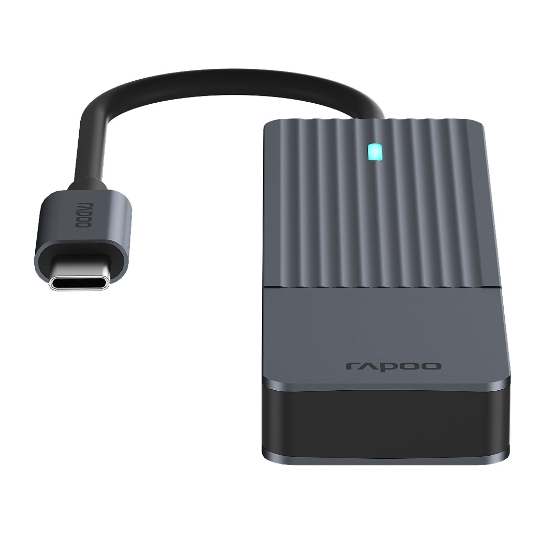 Rapoo USB-Adapter »UCH-4001 USB-C Hub, USB-C auf USB-A, Grau«, USB-C zu USB 3.2 Gen 1 Type A, 17 cm