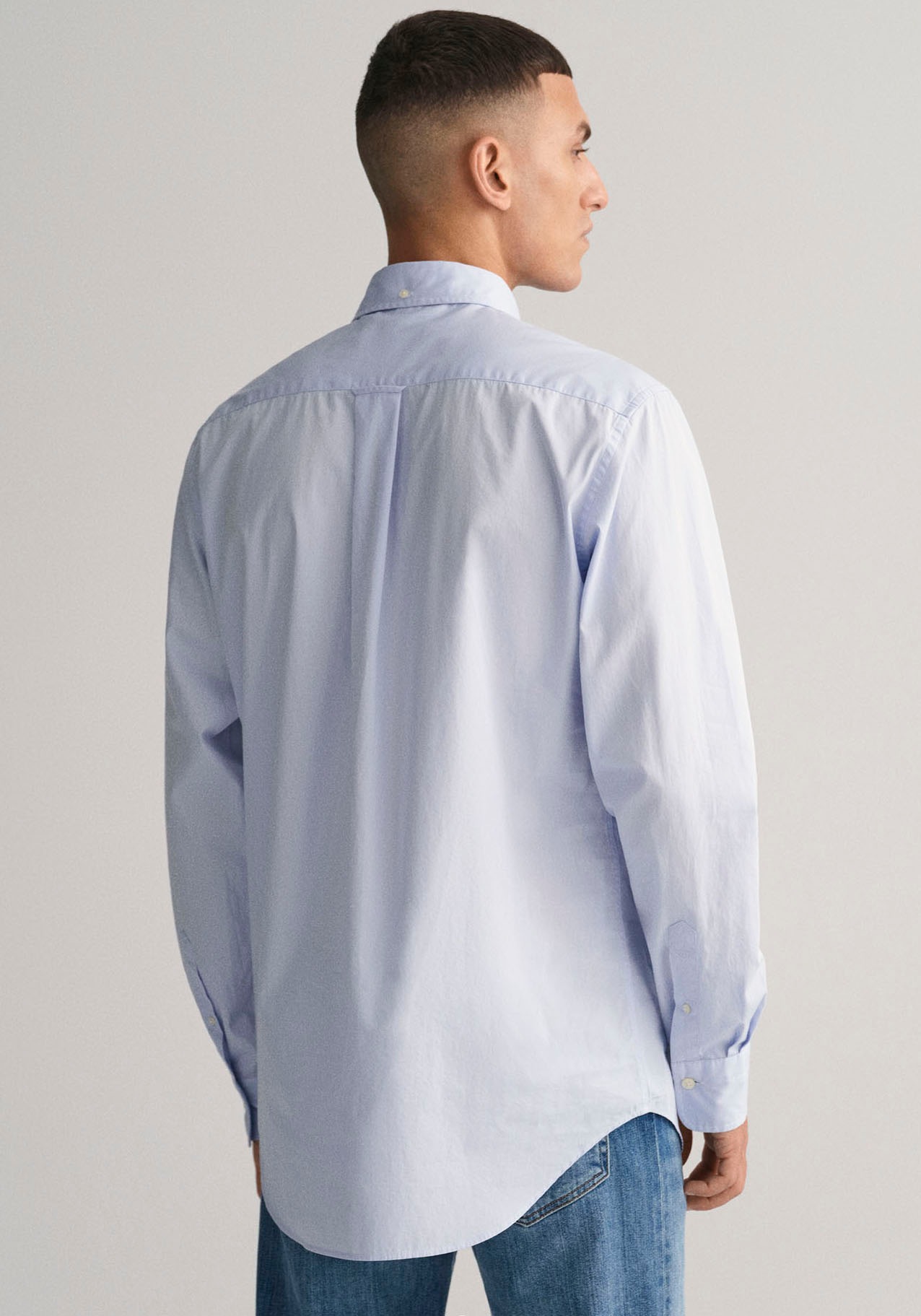 Gant Langarmhemd »Regular Fit Popeline Hemd leicht strapazierfähig pflegeleicht«, mit Label Stickerei auf der Brusttasche