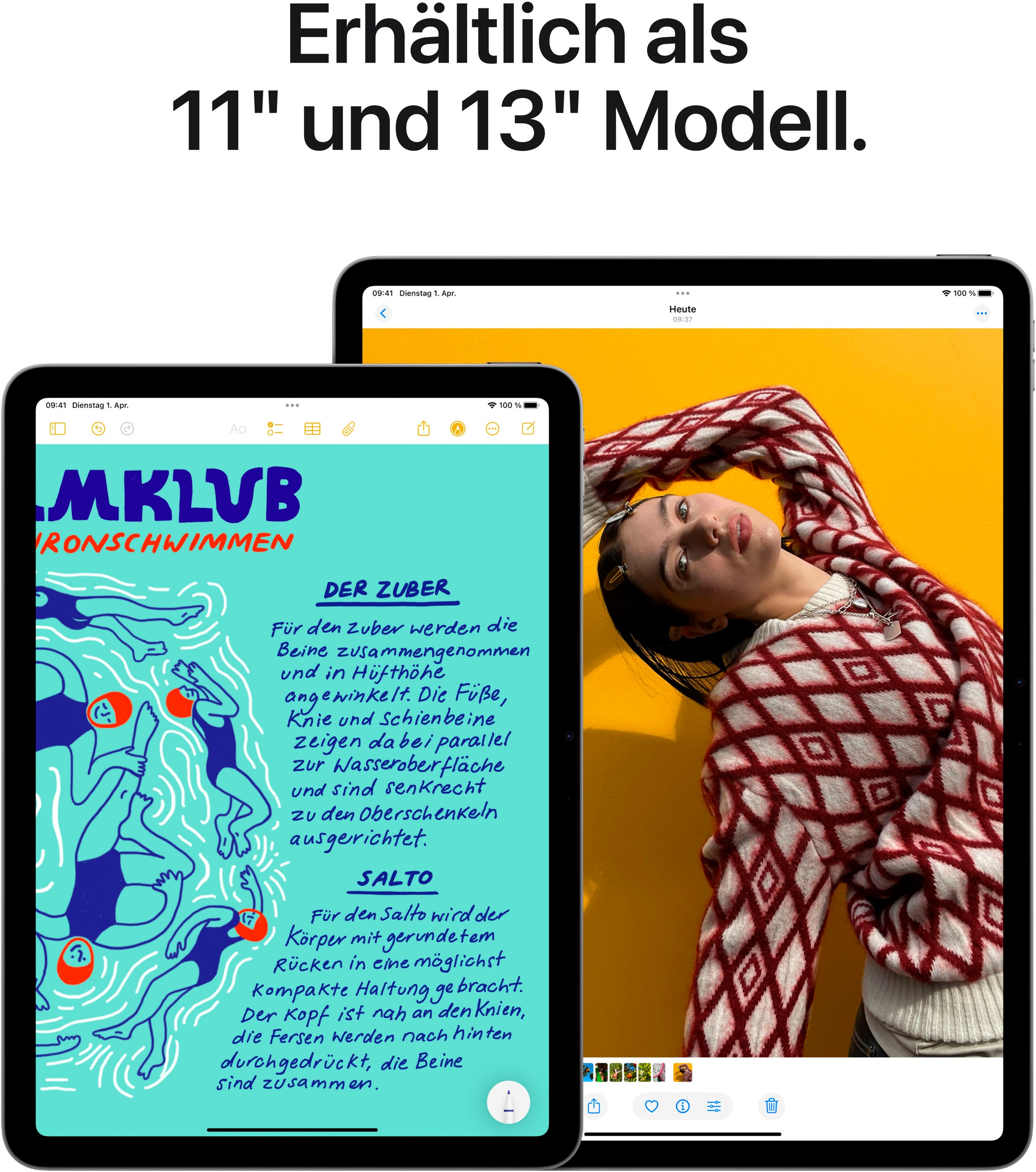 Apple Tablet »13" iPad Air Wi-Fi + Cellular (2025)«, (32,78 cm / 12,9 Zoll), iPadOS, 5G,)
