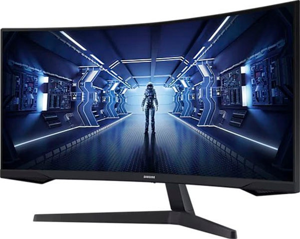 Samsung Curved-Gaming-LED-Monitor »Odyssey G5 C34G55TWWP«, 86 cm/34 Zoll, 3440 x 1440 px, WQHD, 1 ms Reaktionszeit, 165 Hz, 1ms (MPRT)