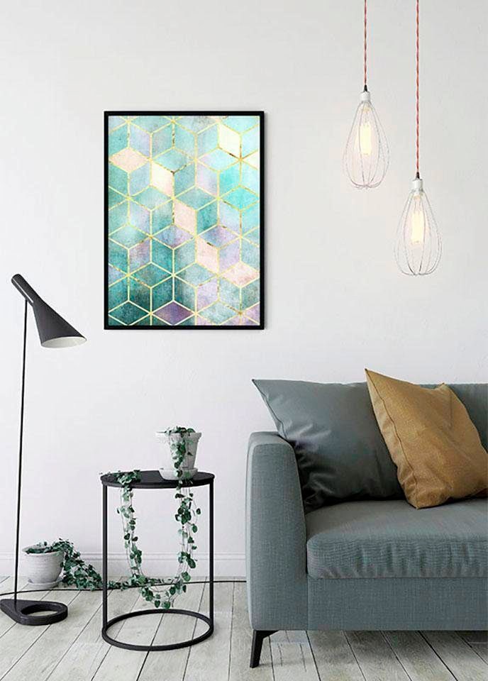 Komar Bild »Mosaik Verde« Abstrakt 1 Stk. tlg. Wandbild zur Dekoration - ohne Rahmen