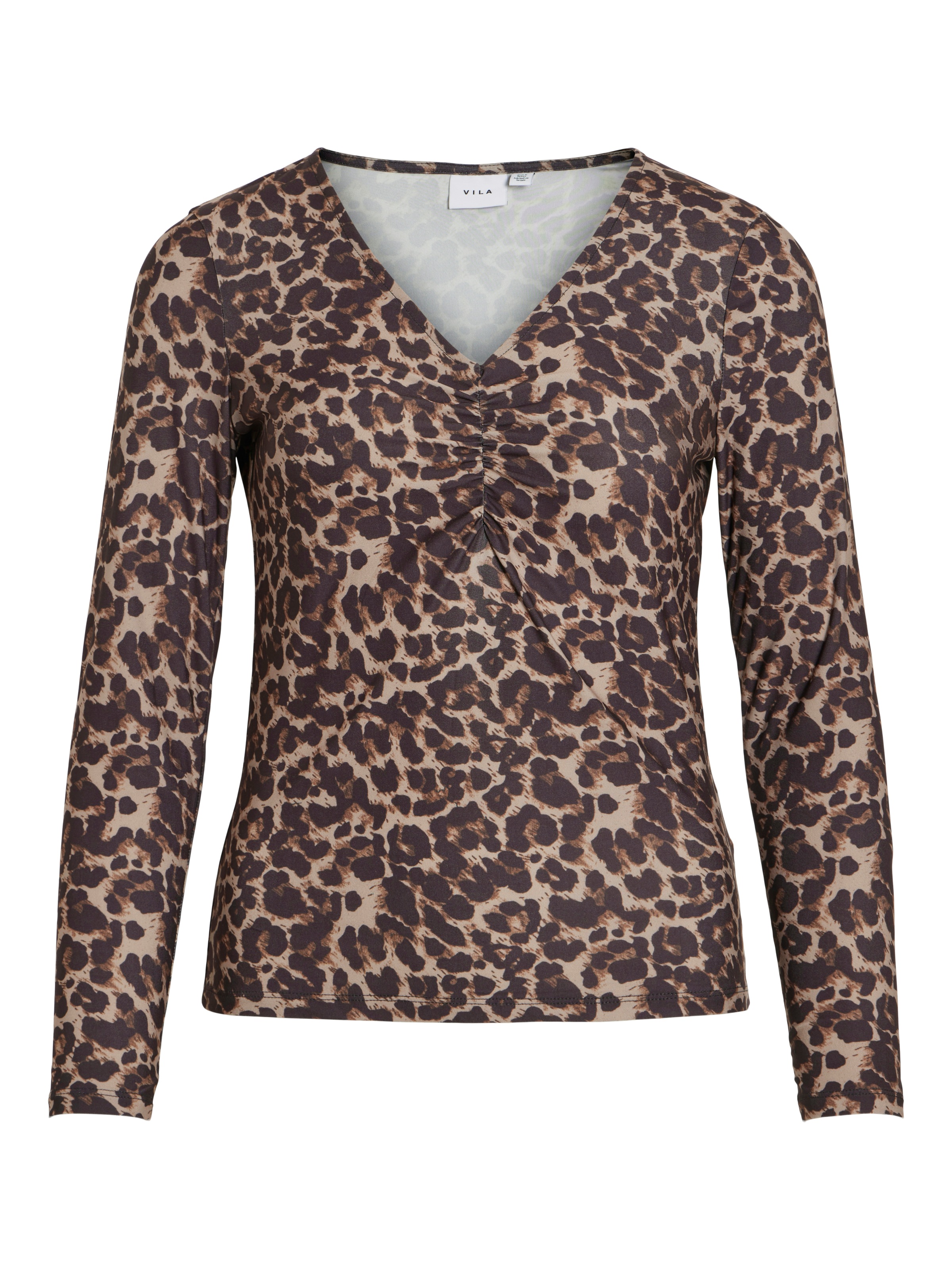 Vila V-Shirt »VILEOA V-NECK L/S TOP - NOOS«