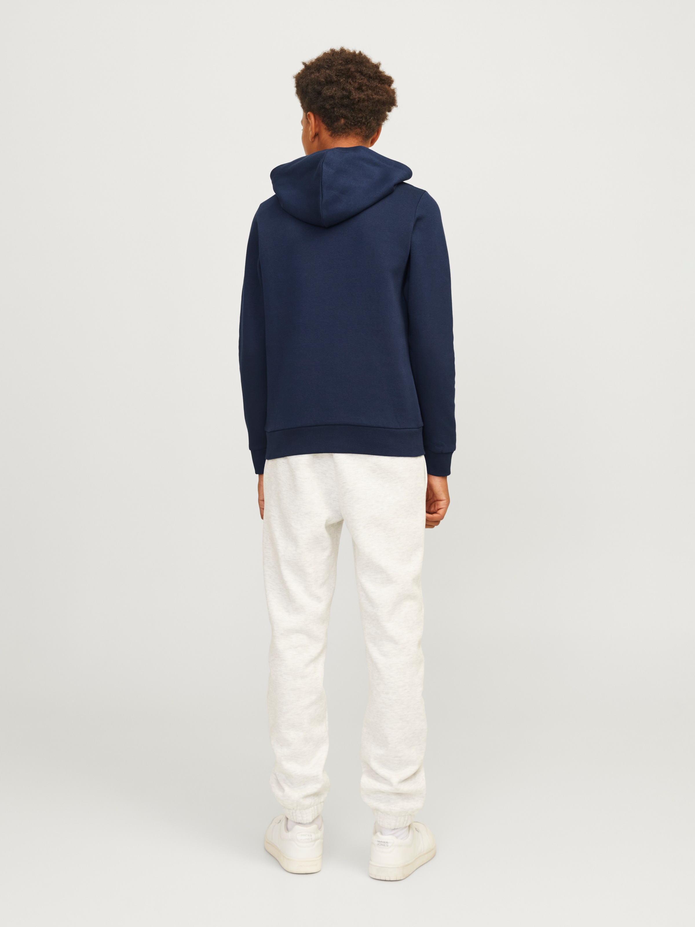 Jack & Jones Junior Kapuzensweatshirt »JJECORP mit Druck, Kängurutasche, pflegeleicht«, bedruckt, modisch, regular fit, Rundhals
