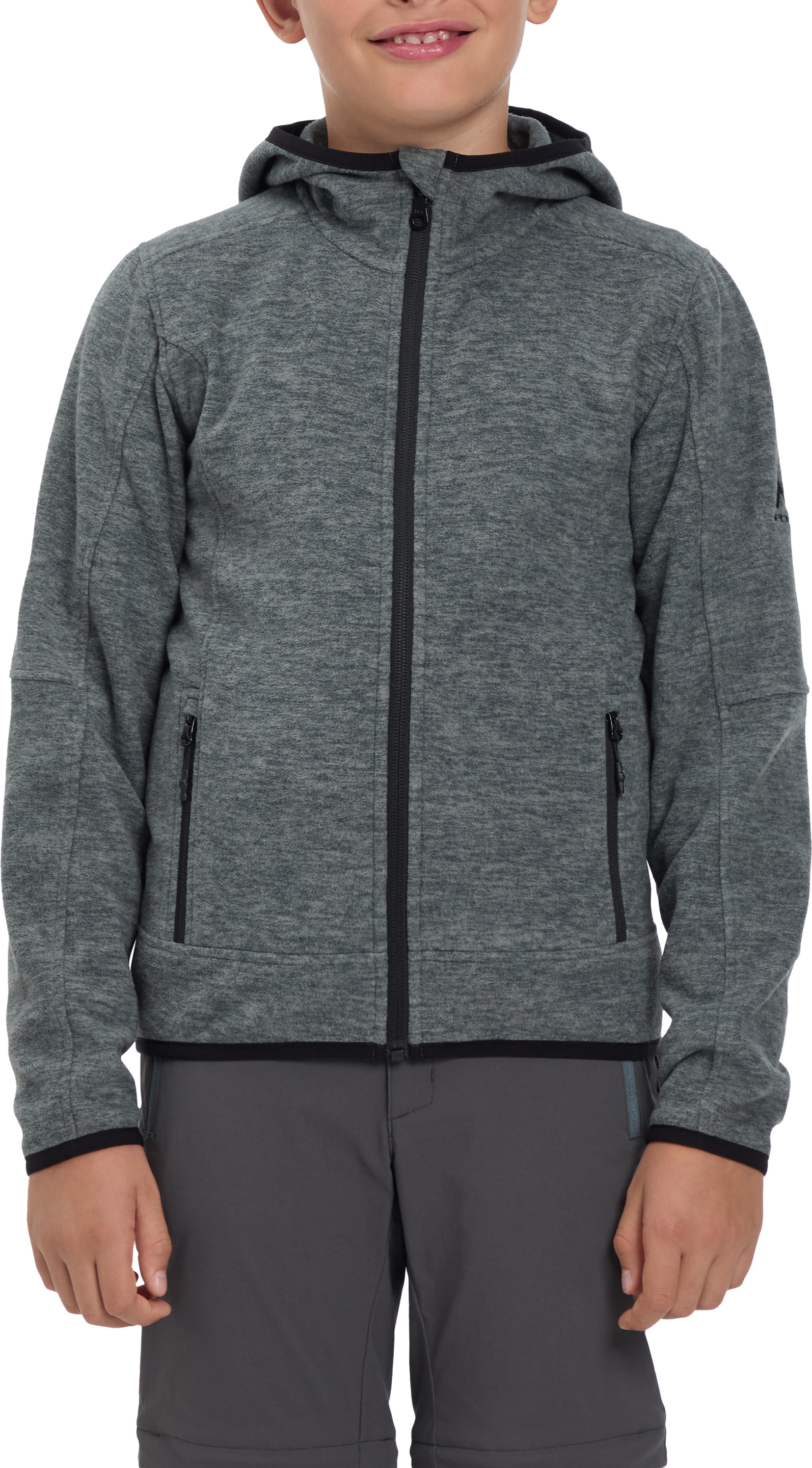 McKINLEY Fleecejacke »JU.-FLEECE-JACKE CHOCO FZ HD FL B« mit Kapuze mit Kapuze, Reißverschlusstaschen, elastische Kanten