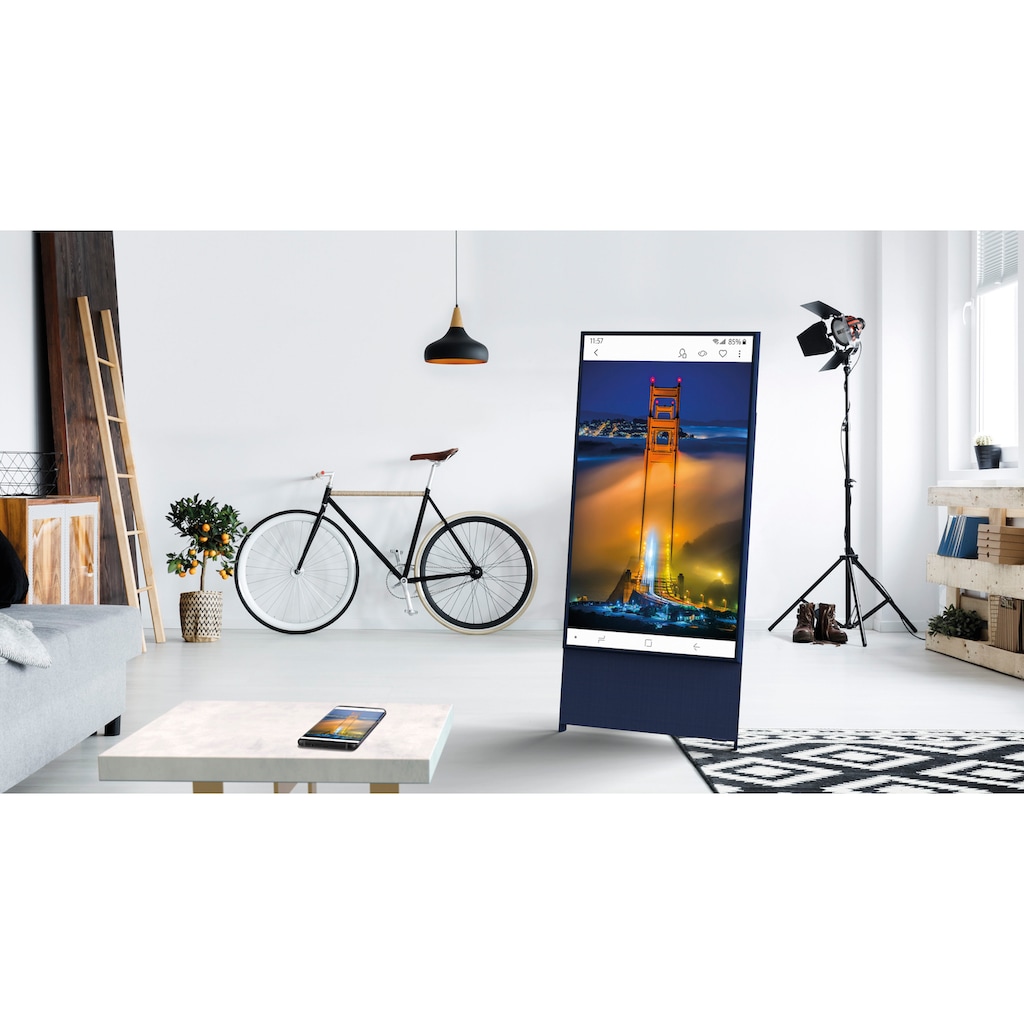 Samsung QLED-Fernseher »GQ43LS05TAU "The Sero"«, 108 cm/43 Zoll, 4K Ultra HD, Smart-TV, 360° Drehbarer Bildschirm-100% Farbvolumen-4.1-Kanal Sound