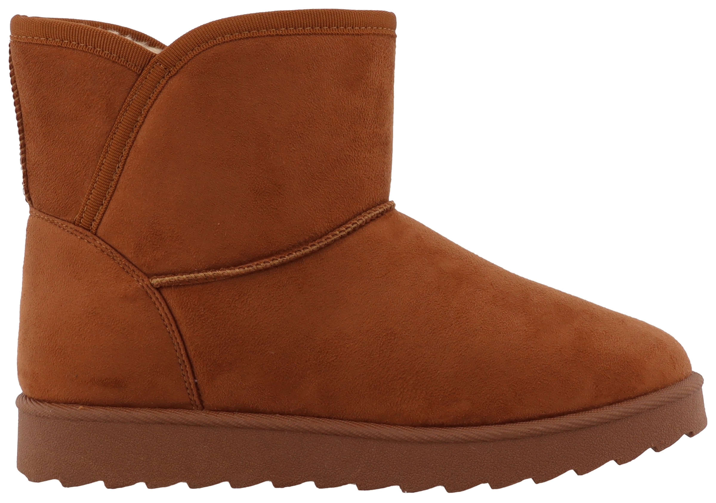 TOM TAILOR Winterboots, Plateau, Schlupfschuh, Ankleboots mit Ziernähte