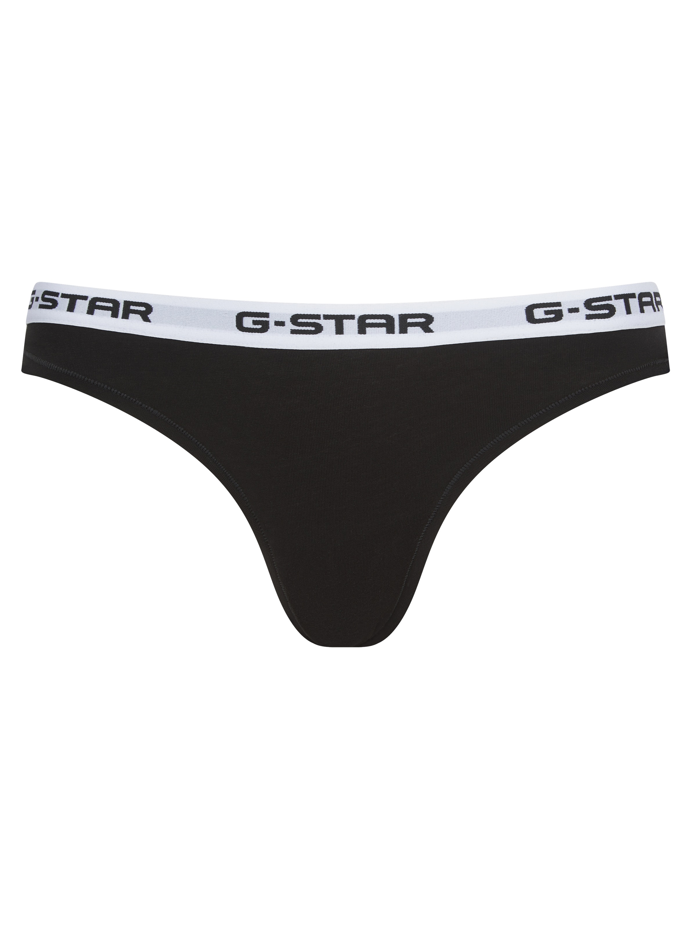 G-STAR Tanga »OBSIDIAN, 2 PACK THONGS« Packung, 2 Stk. mit Logobund