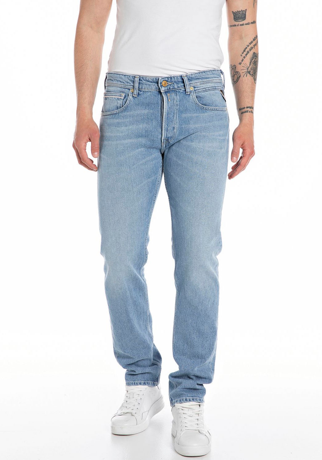 Replay Straight-Jeans »GROVER«, in vielen verschiedenen Waschungen, mit Stretch