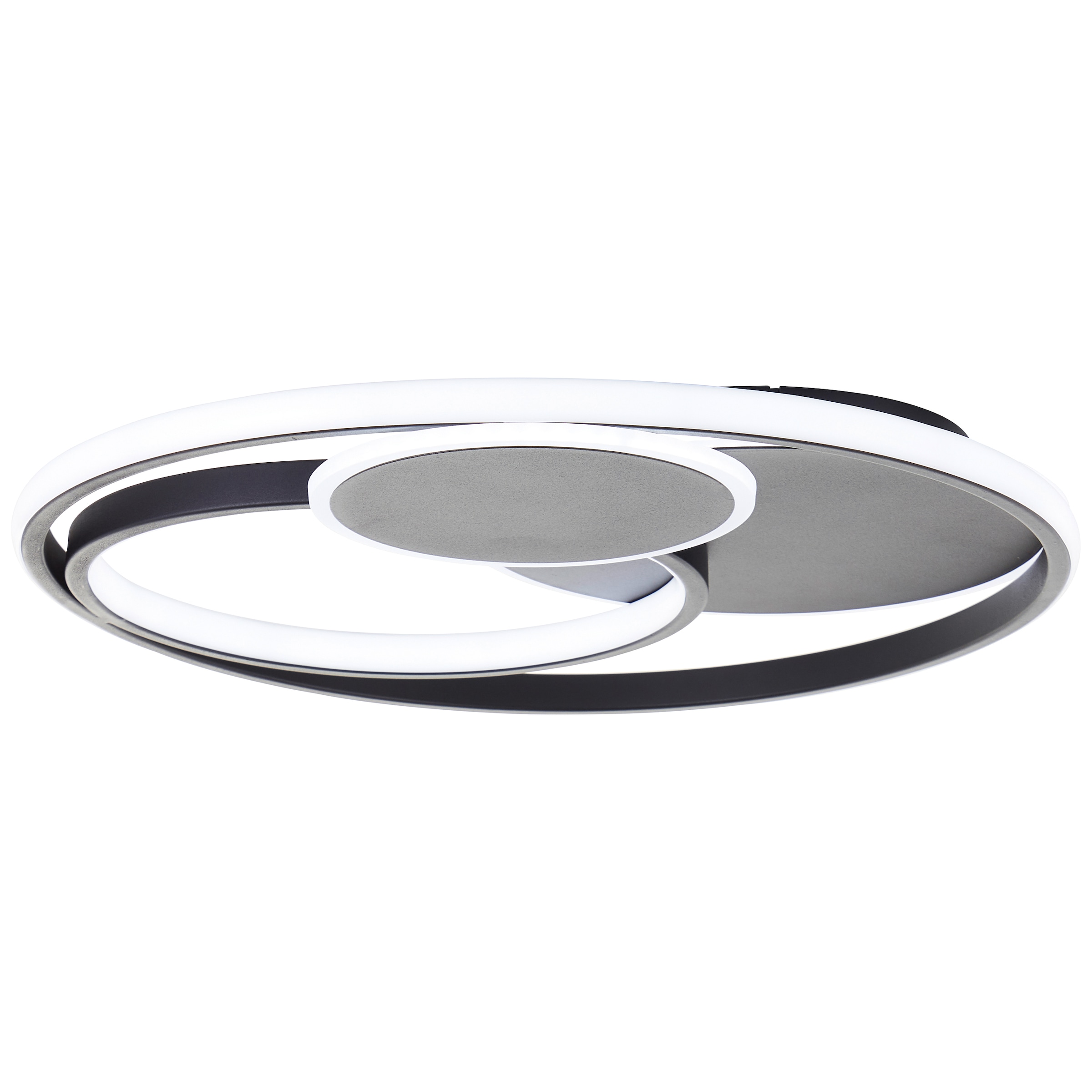 Brilliant LED Deckenleuchte »Runda«, 1 flammig, Leuchtmittel LED-Modul | LED fest integriert, Ø 50 cm, 5200 lm, 3000-6500 K, dimmbar, CCT, Fernbedienung, Metall