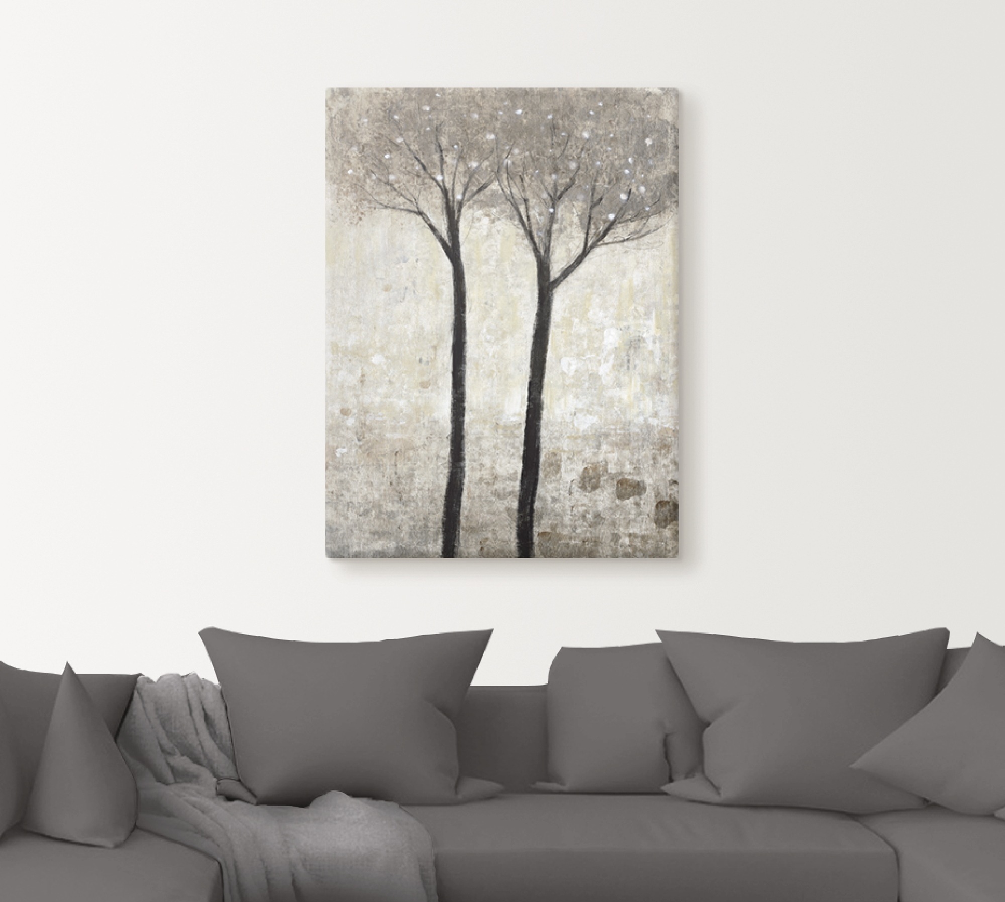 Artland Leinwandbild »Blühender Baum II« Bäume 1 Stk. tlg. auf Holzrahmen gespannt