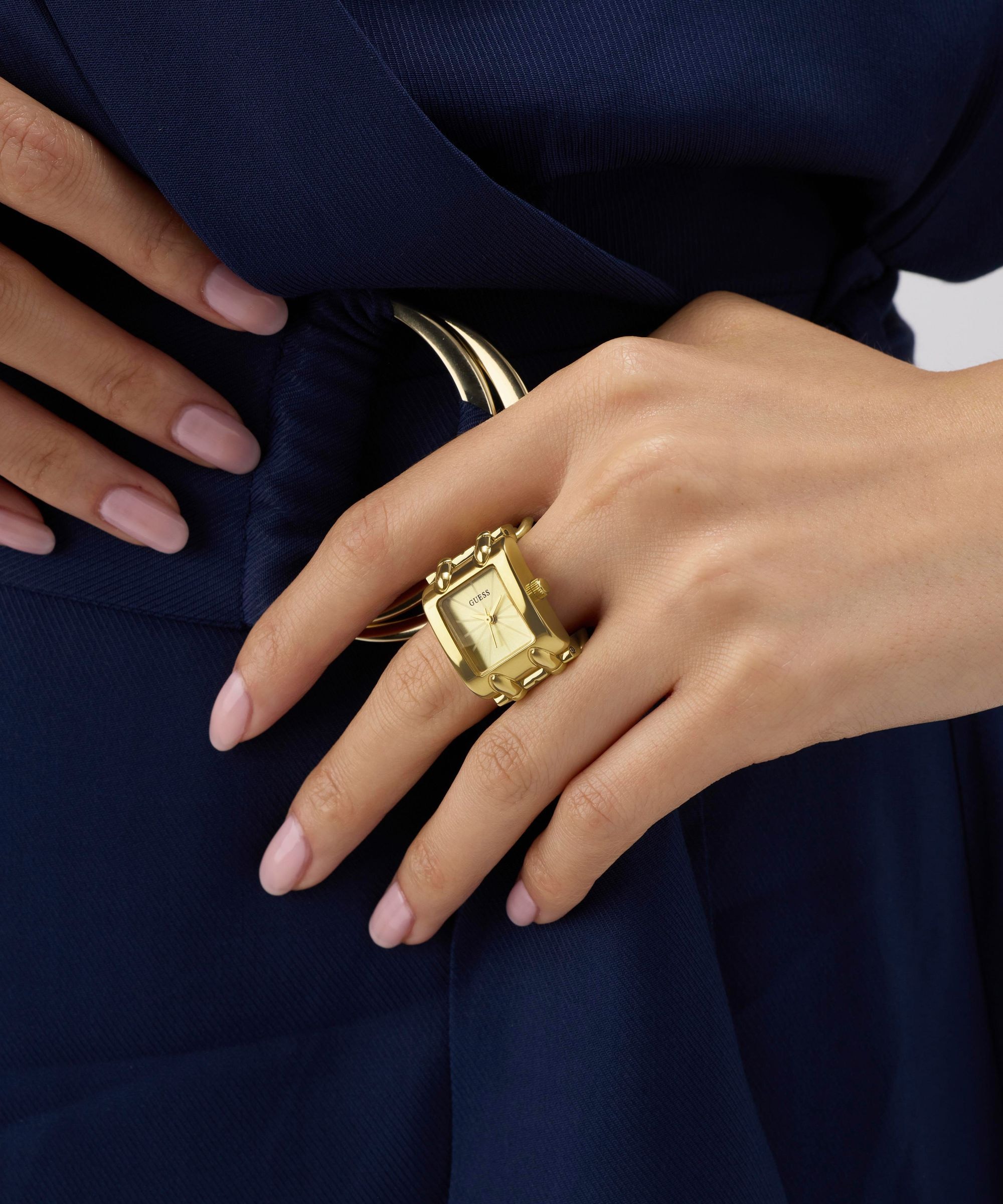 Guess Quarzuhr »MOD HEAVY METAL« Armbanduhr, Damenuhr, Edelstahlarmband, analog