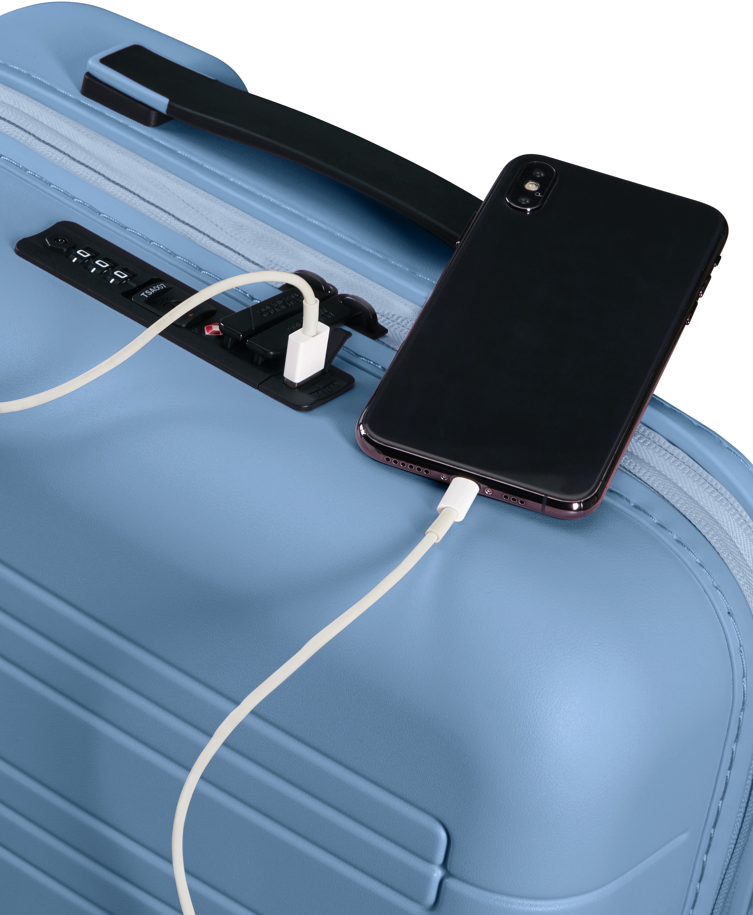 American Tourister® Hartschalen-Trolley »NOVASTREAM, in verschiedenen Farben und Größen«, 4 Rollen, Reisekoffer Großer Koffer TSA-Zahlenschloss mit Volumenerweiterung