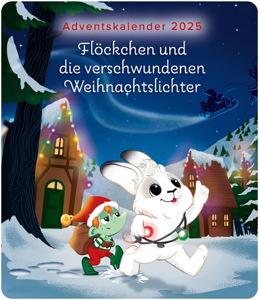 tonies Hörspielfigur »Adventskalender 2025 -Flöckchen + die verschwundenen Weihnachtslichter«