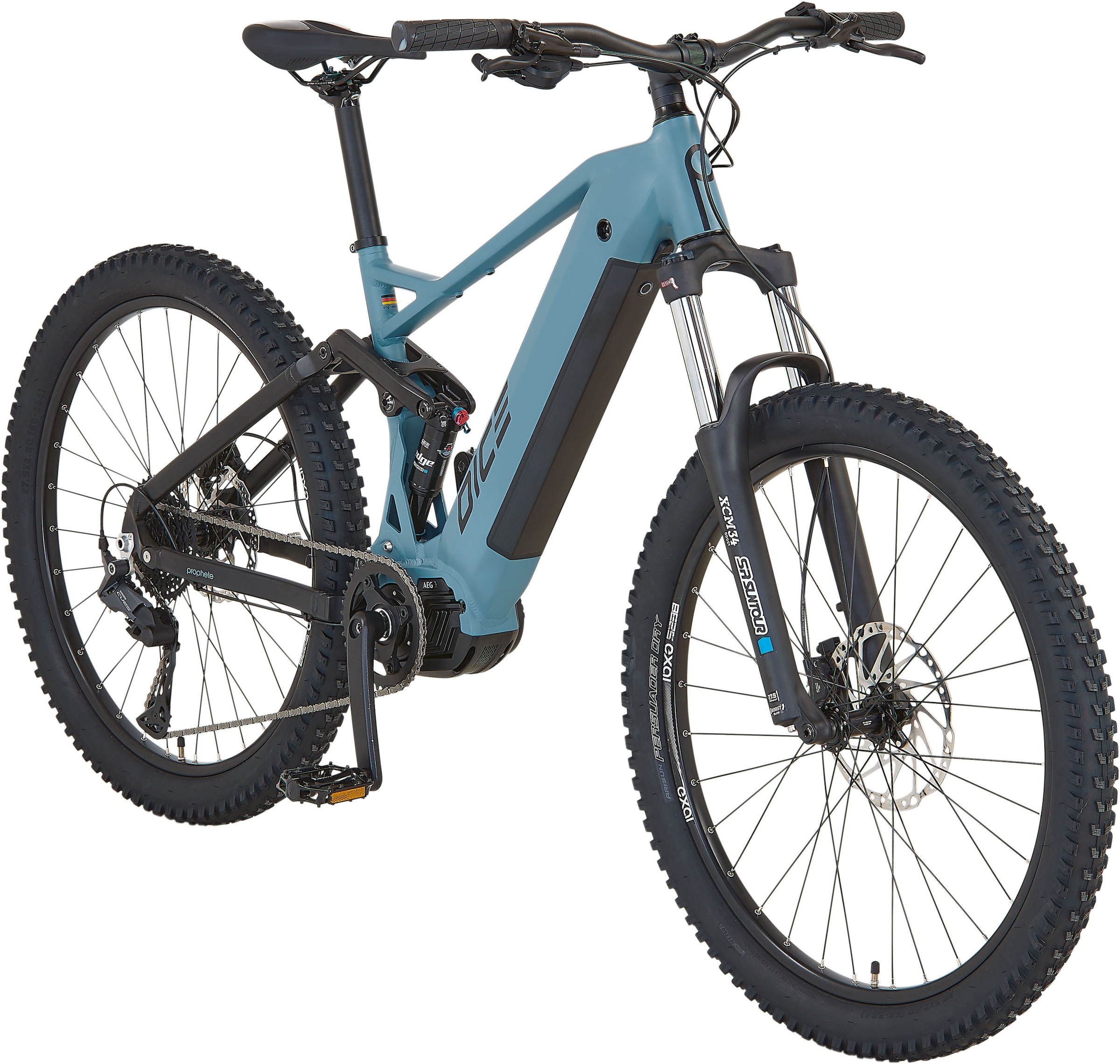 Prophete »Dice 4.0« 10 Gang Shimano Cues Schaltwerk Kettenschaltung Mittelmotor 250 W Pedelec, Elektrofahrrad für Damen und Herren, MTB