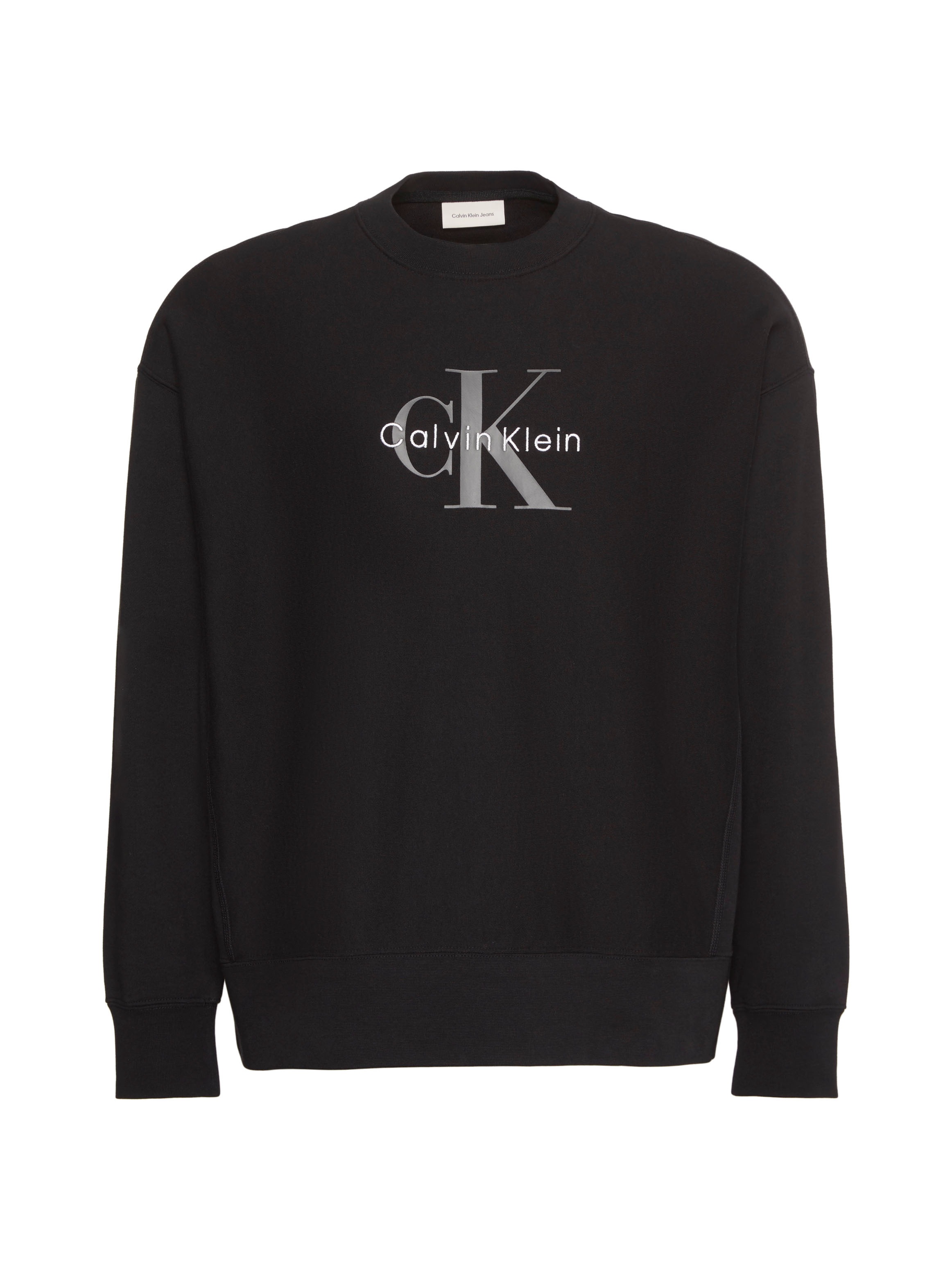 Calvin Klein Jeans Sweatshirt »LS EU 350TERRY MONOLOGO CN SWTSH« Rundhalsausschnitt, regular fit
