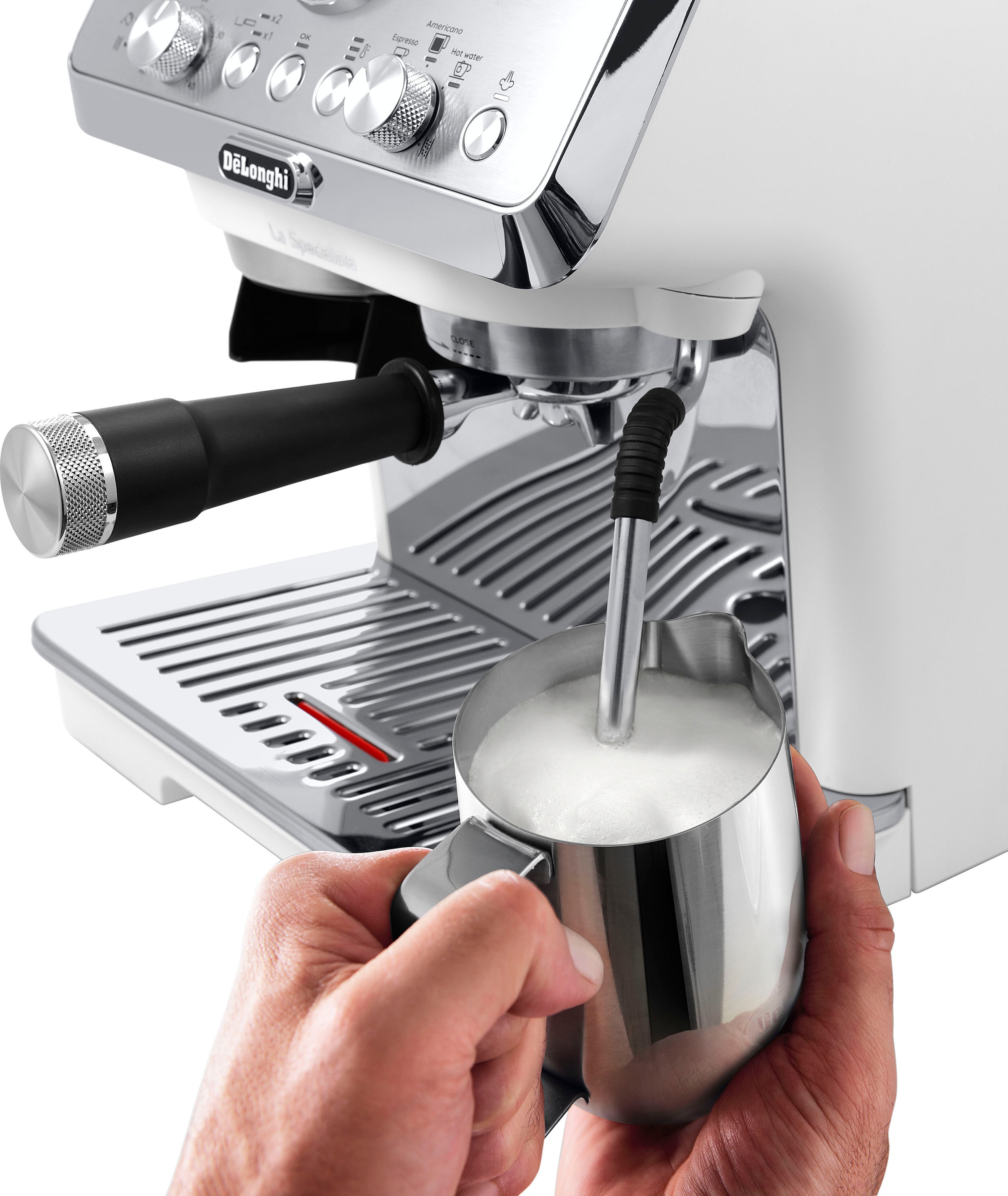 De'Longhi Espressomaschine »LaSpecialista Arte EC9155.W«, weiß, Siebträger mit MyLatte Art System