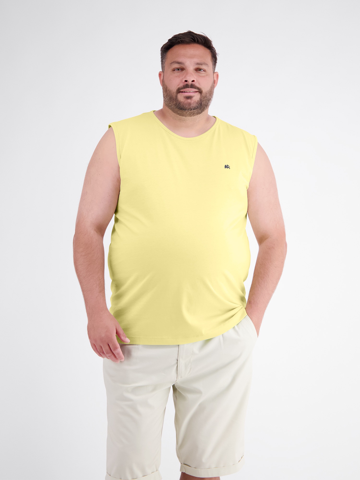 LERROS Muskelshirt »Sportliches Baumwoll-Tanktop mit O-Neck, große Größen«
