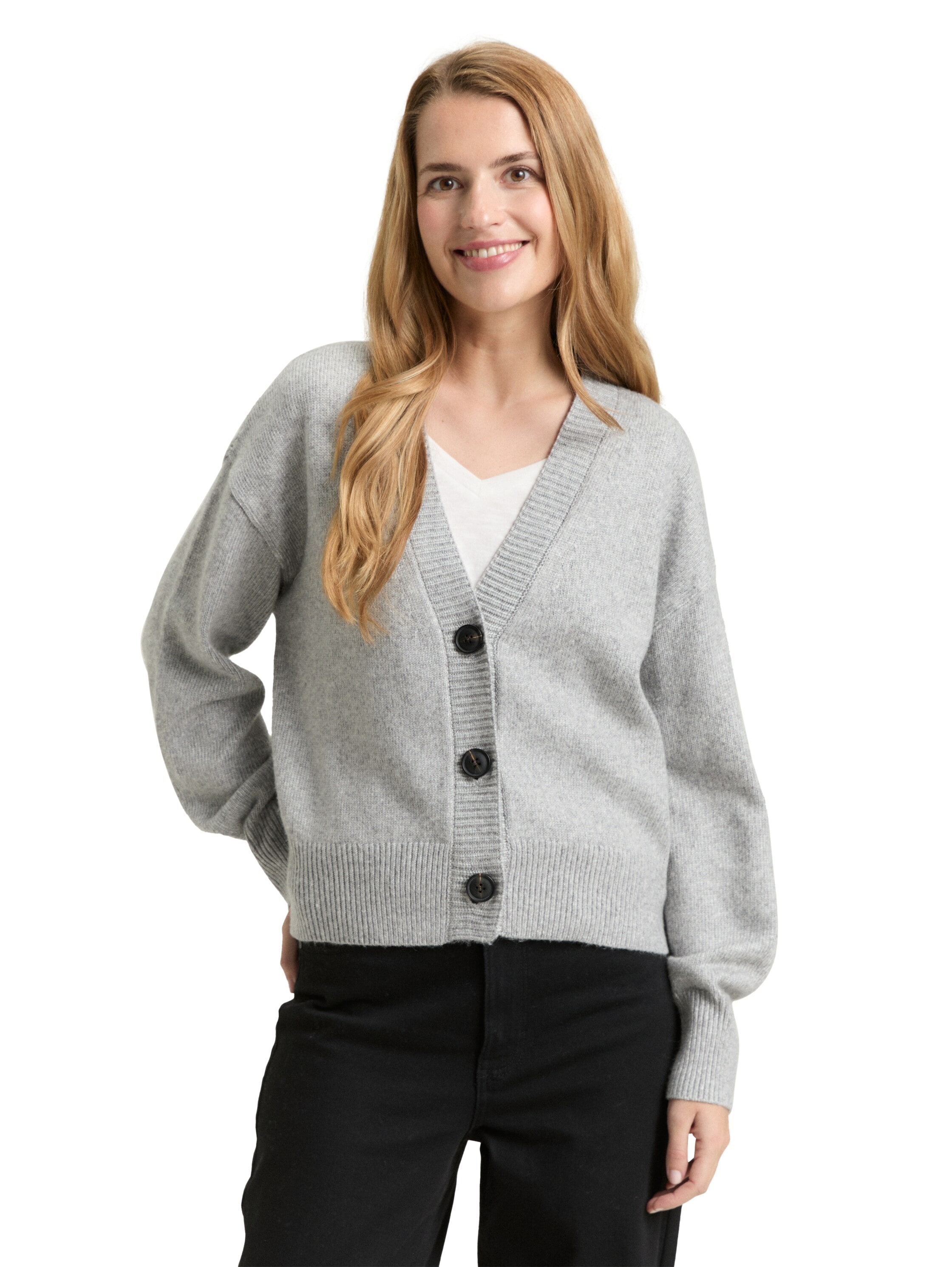 TOM TAILOR Cardigan mit Rippbündchen