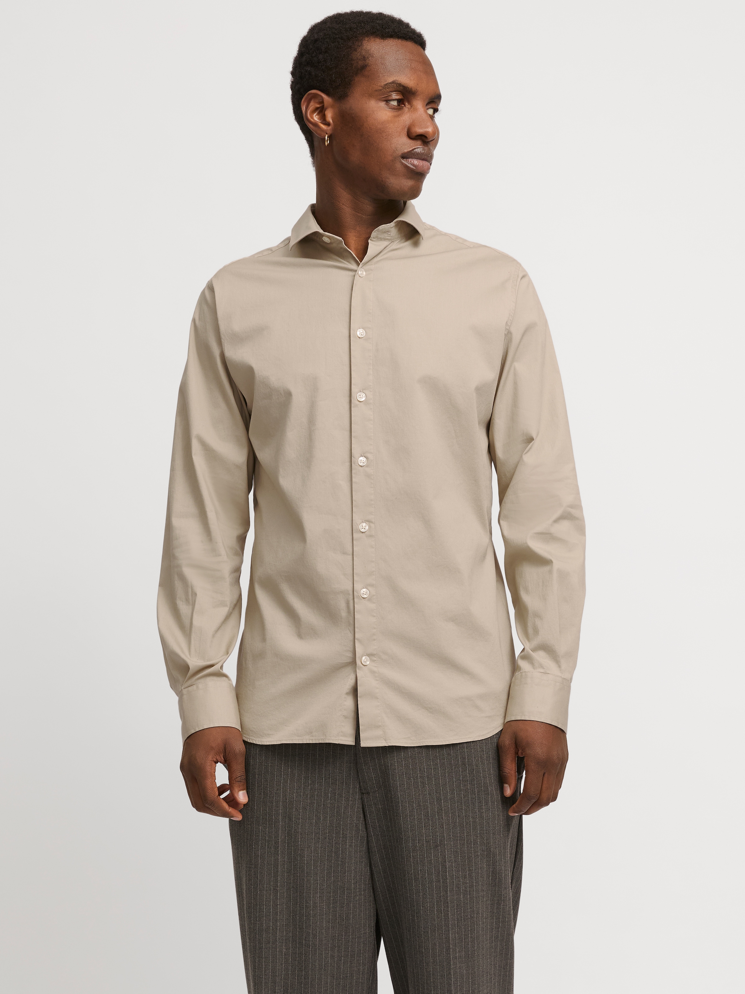 Jack & Jones Langarmhemd »JPRBLAJAXON STRETCH SHIRT L/S NOOS«, mit Hemdkragen