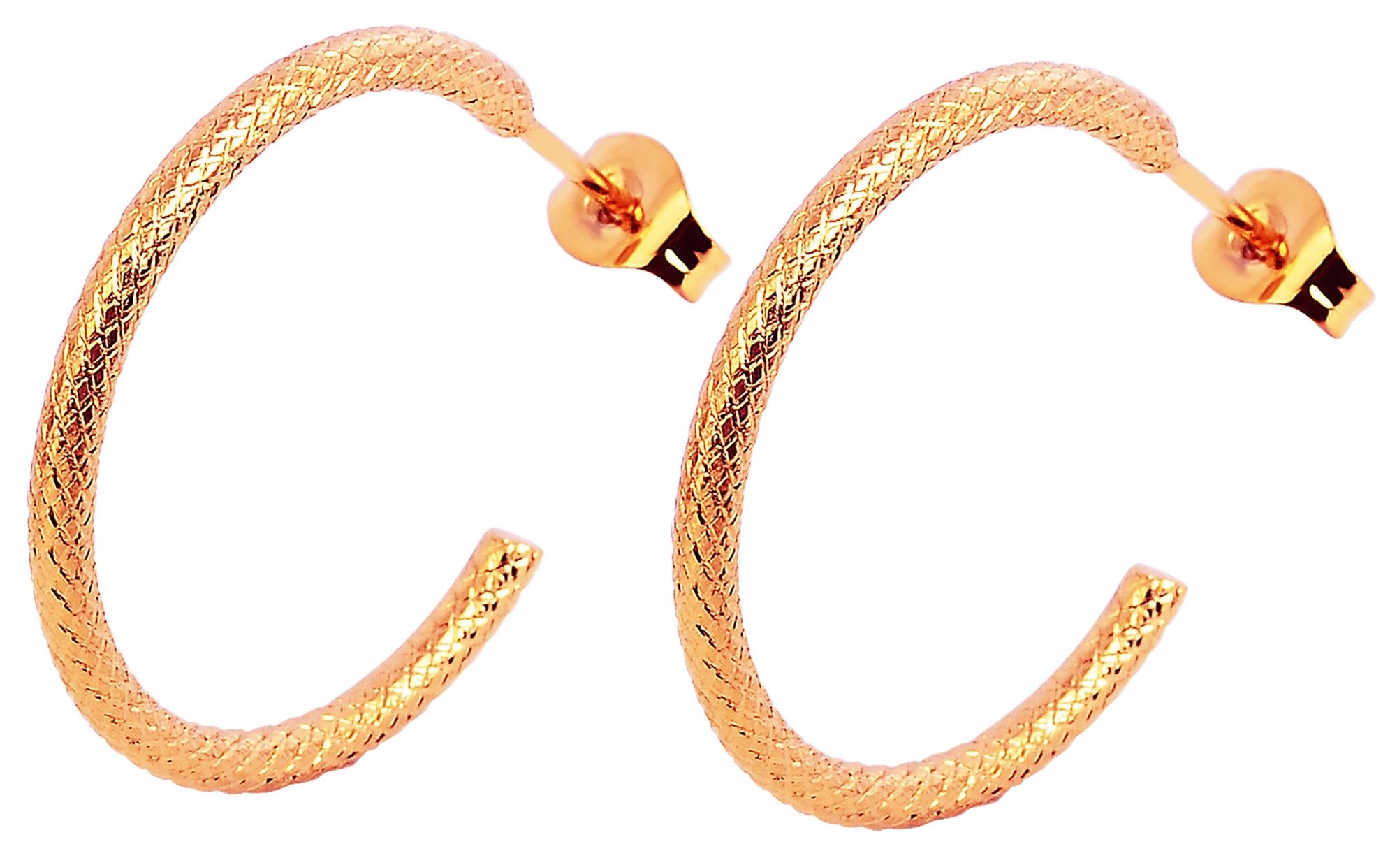 Adelia´s Paar Creolen »Damen Ohrringe ¿ Creole aus Edelstahl«