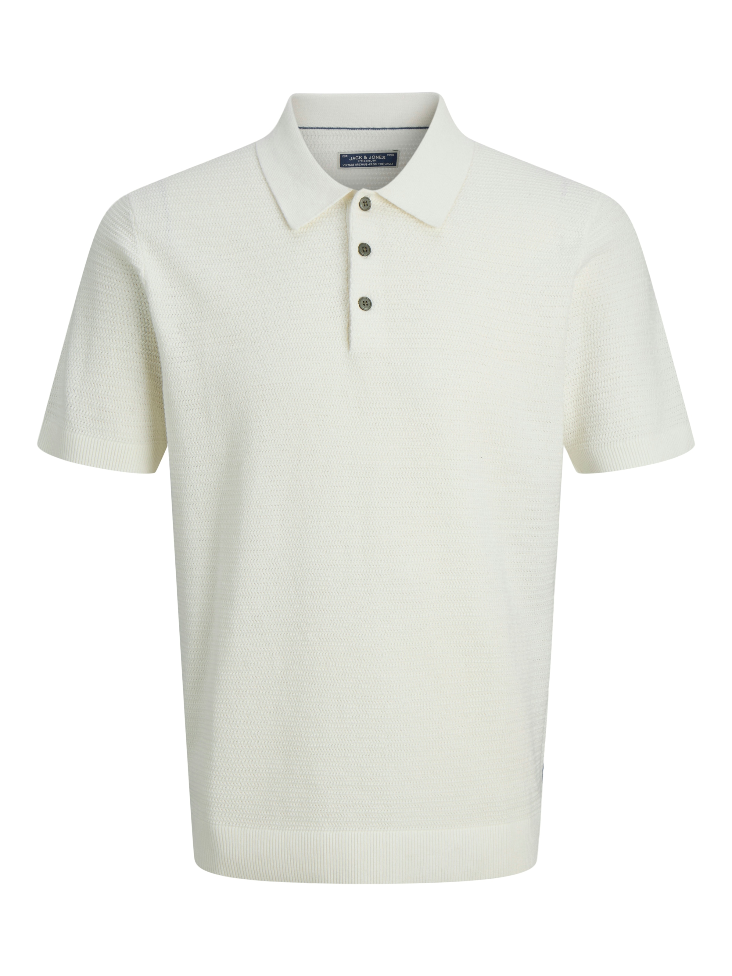 Jack & Jones Polokragenpullover »JPRBLURILEY KNIT POLO SS SN« Baumwolle, regular fit