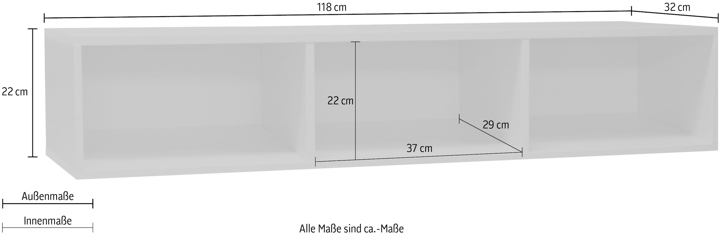 Mäusbacher Hängeregal »Bonnie TOPSELLER!«, (OTTOs Choice), Regal variabel montierbar