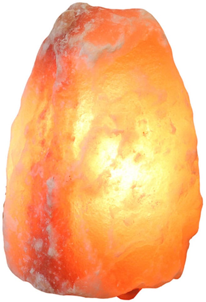 HIMALAYA SALT DREAMS Salzkristall-Tischlampe »Rock«, Handgefertigt - jeder Stein ein Unikat, H: ca.18 cm, ca.2-3 kg