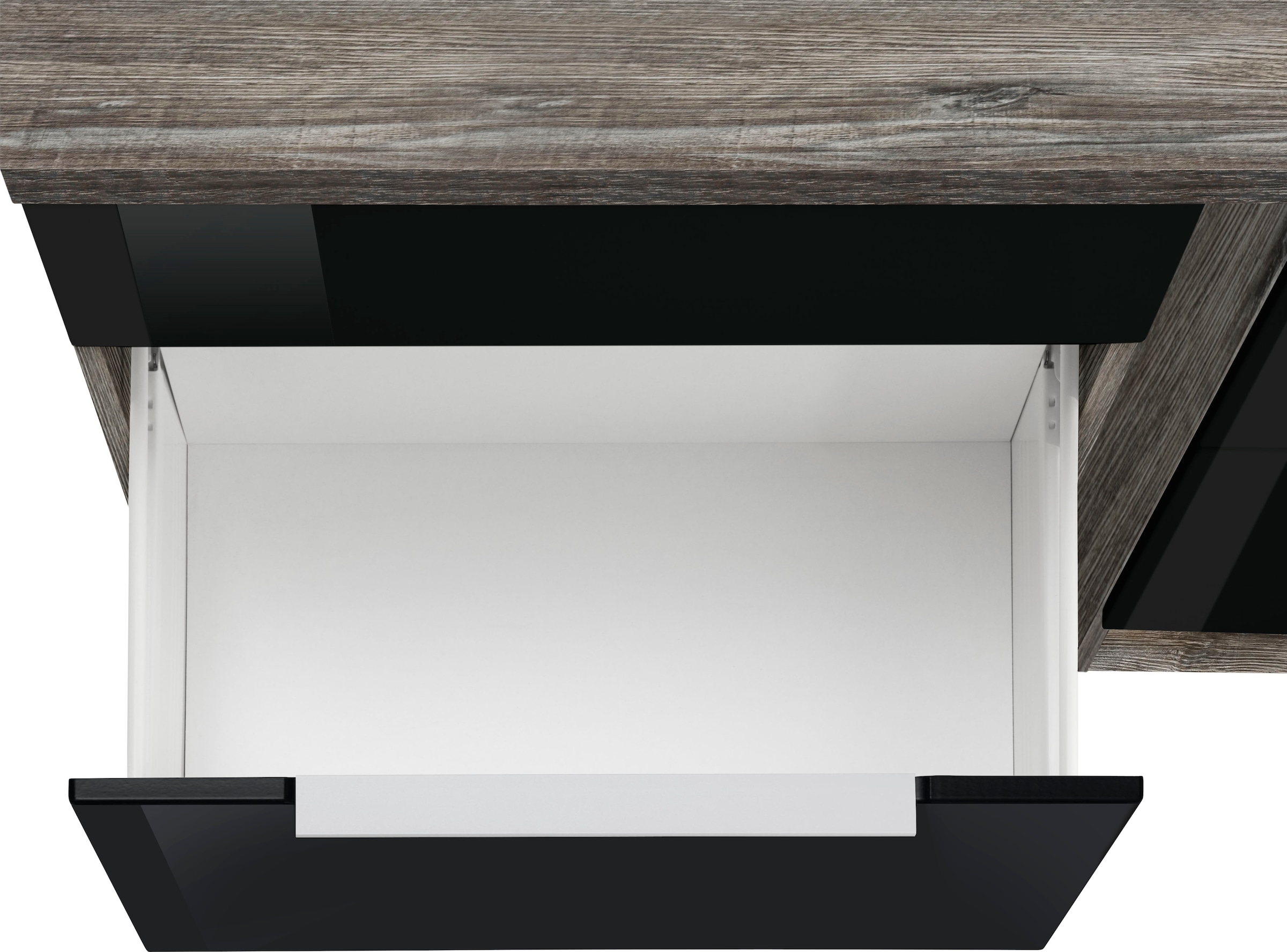 KOCHSTATION Küchenzeile »KS-Brindisi Breite 280 cm« wahlweise mit E-Geräten und Induktion, mit MDF-Fronten und Regal