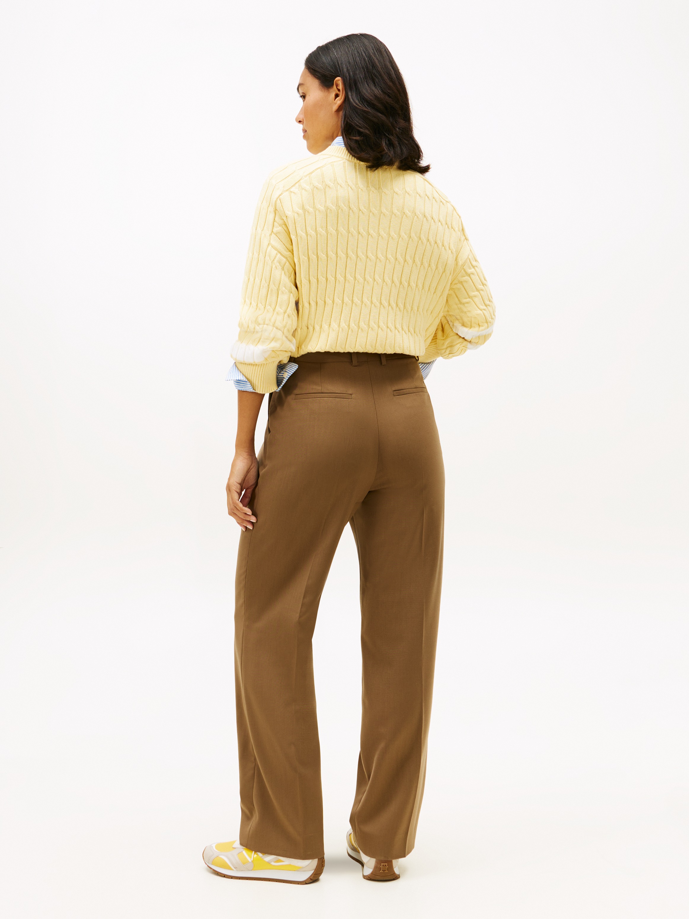 Tommy Hilfiger Anzughose »TIMELESS WOOL RLXD STRT PANT«  mit Wolle