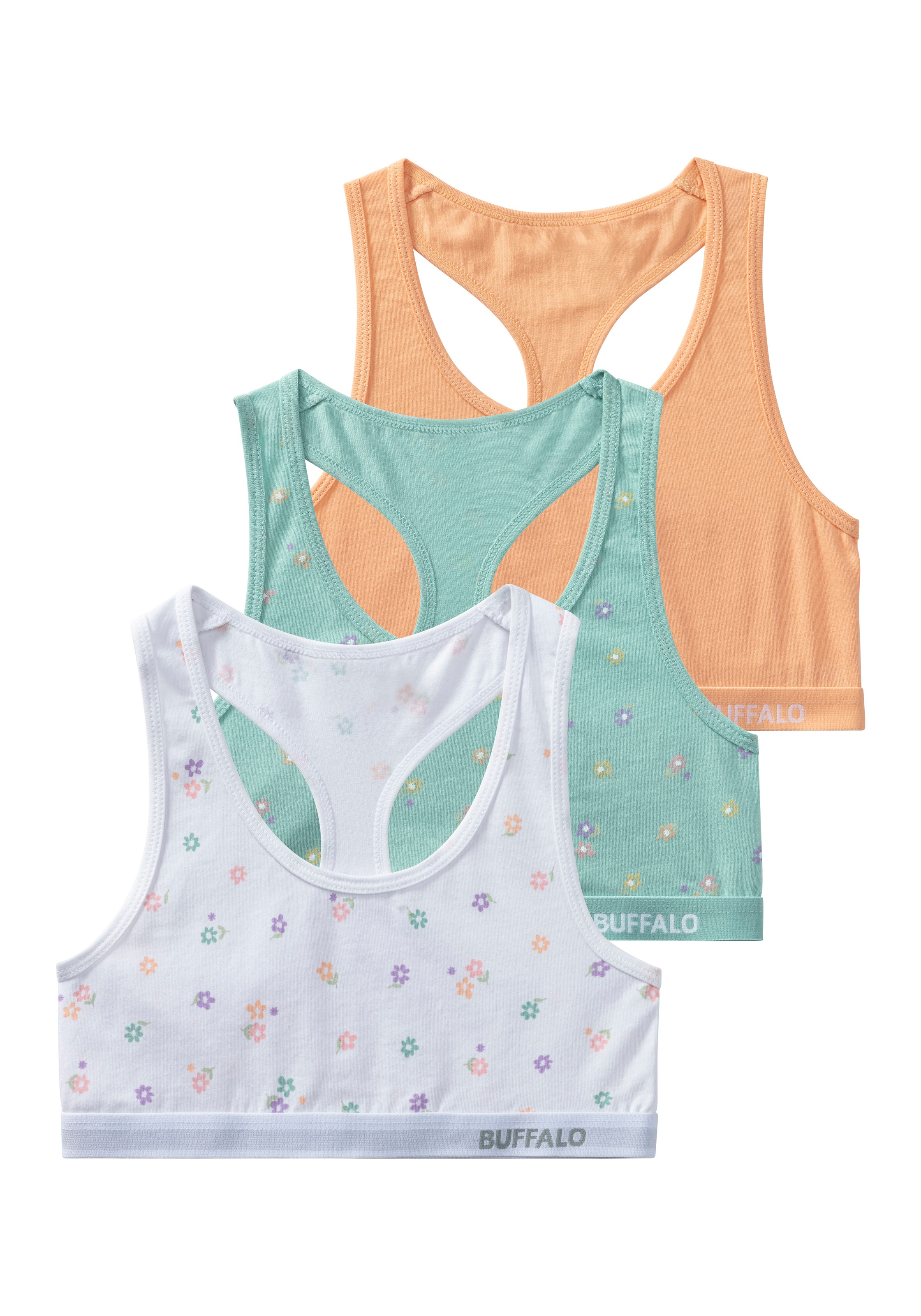 Buffalo Mädchen Bustier Packung in weiß, Größe N-Gr