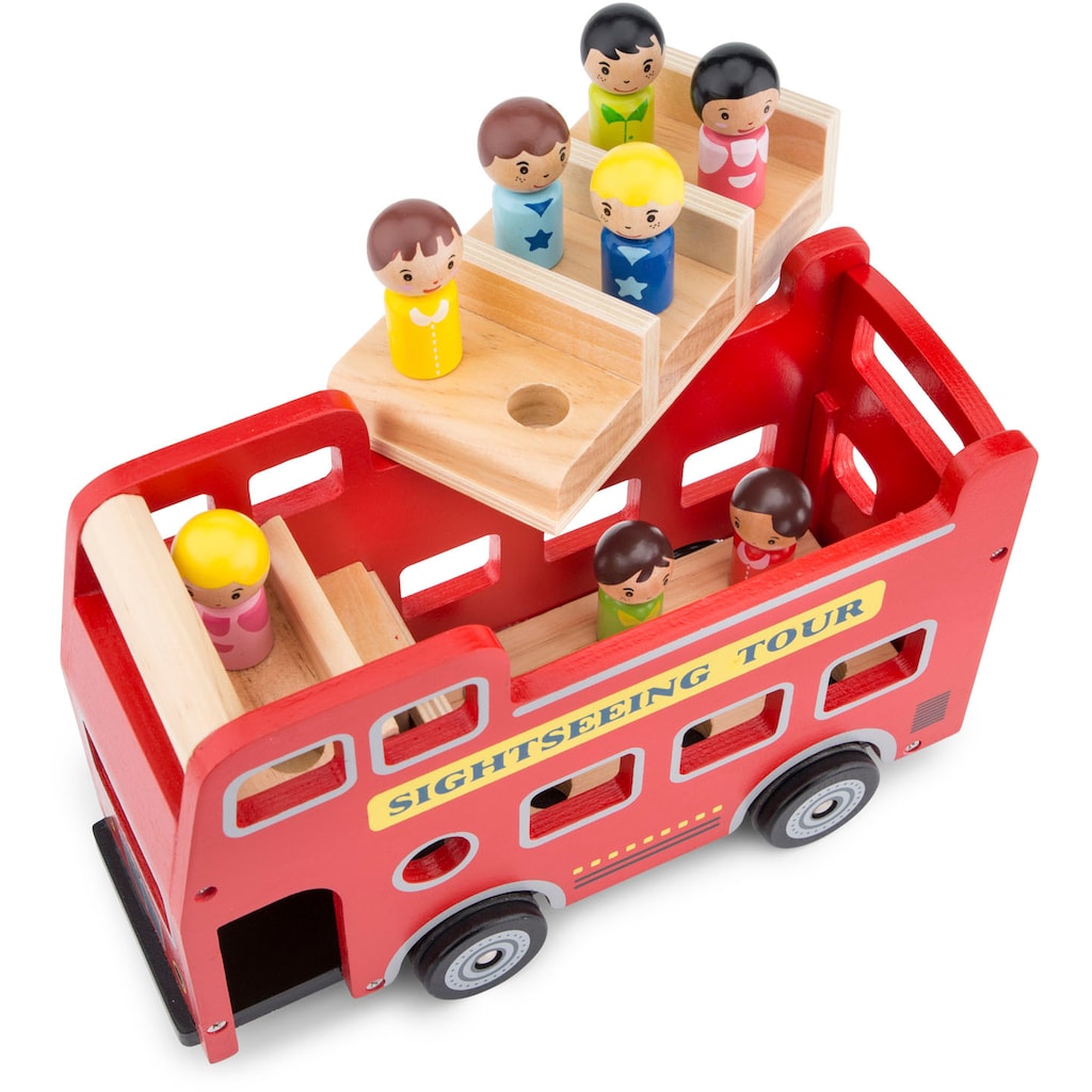 New Classic Toys® Spielzeug-Bus »Holzspielzeug, Little Driver - Sightseeing-Bus«
