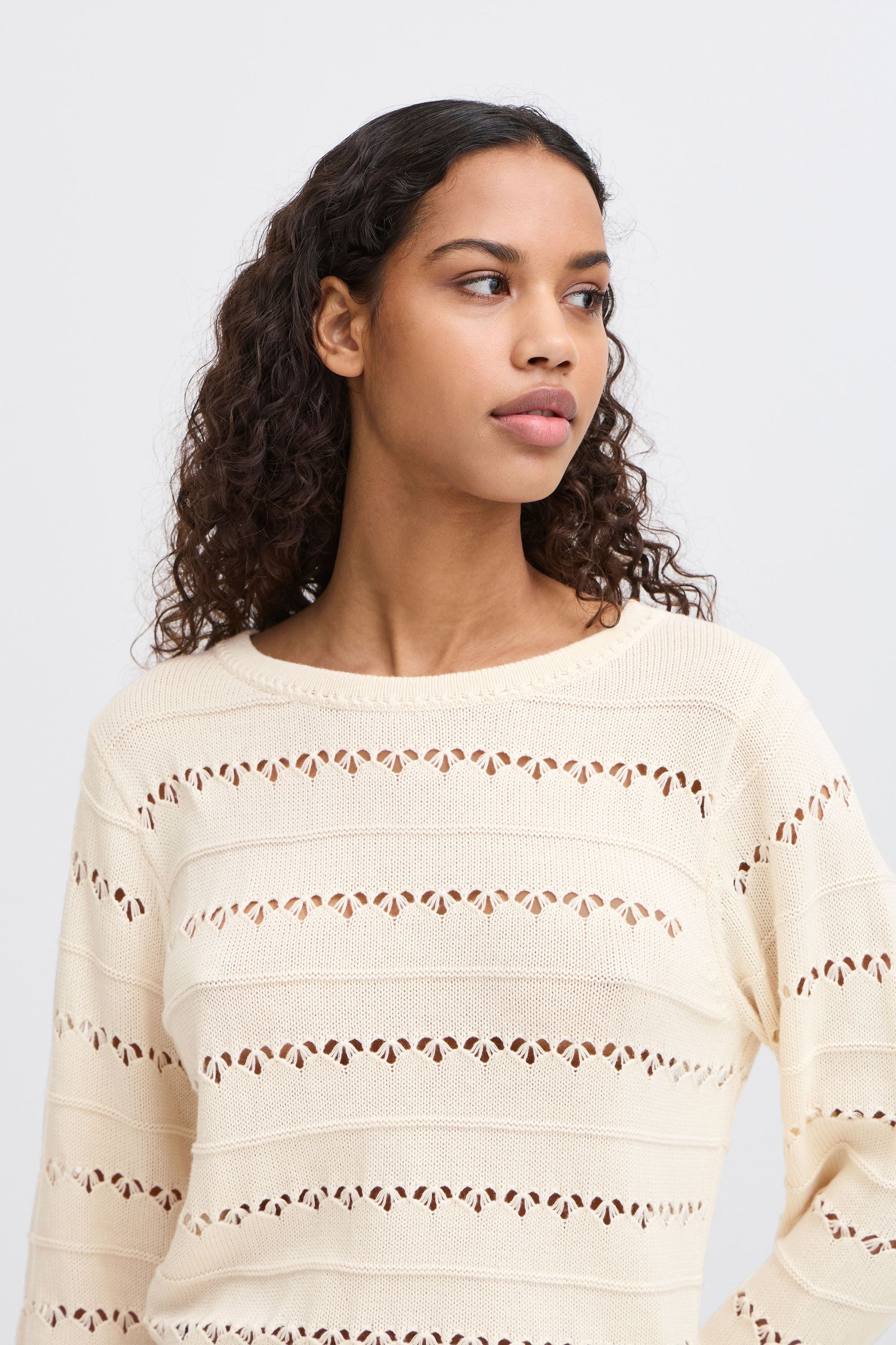 Ichi Strickfleece-Pullover »Strickpullover IHLALUHA«