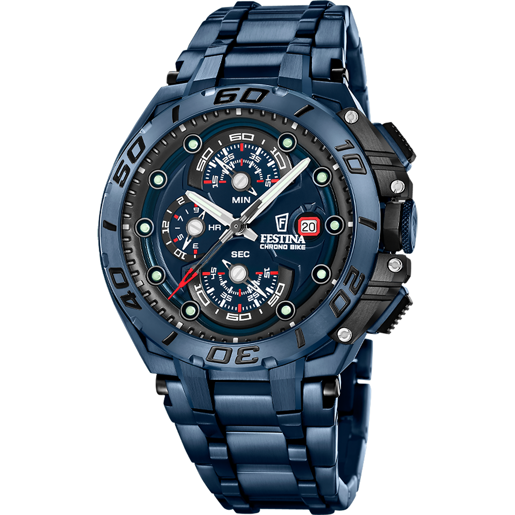 Festina Chronograph »Chrono Bike Special Edition« Quarzuhr, Armbanduhr, Herrenuhr, Edelstahlarmband