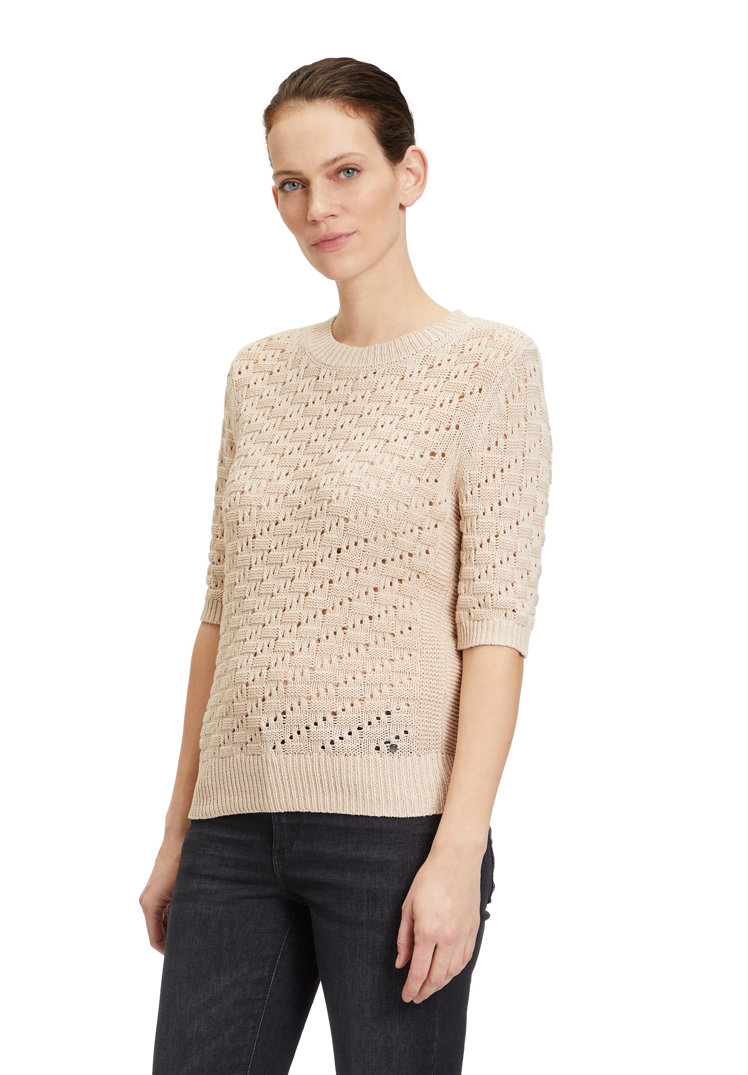 Betty&Co Strickpullover »Strickpullover mit Rundhalsausschnitt«
