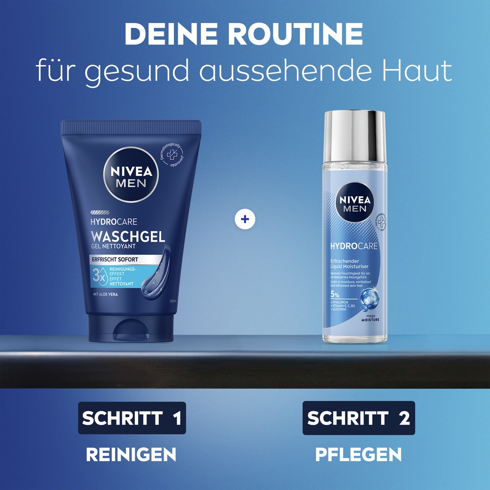 Nivea Men Feuchtigkeitsgel »NIVEA MEN HydroCare Erfrischender Liquid Moisturizer« mit Mega Moisture Technology, auch nach der Rasur geeignet