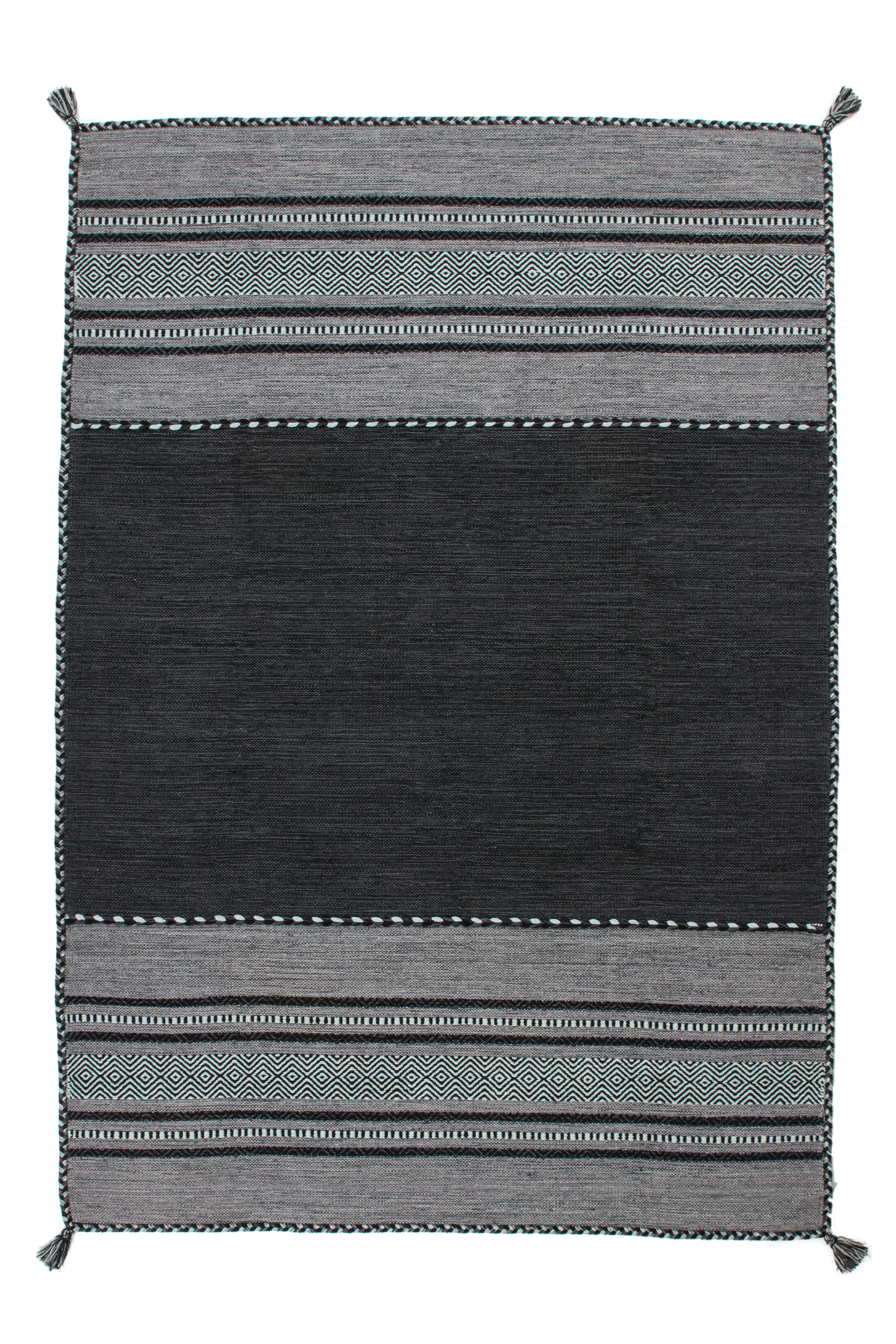 Kayoom Teppich »Alhambra 335«, rechteckig, 5 mm Höhe, Maschinell gewebter Flachflor-Teppich, 100% Baumwolle, Ethno-Design