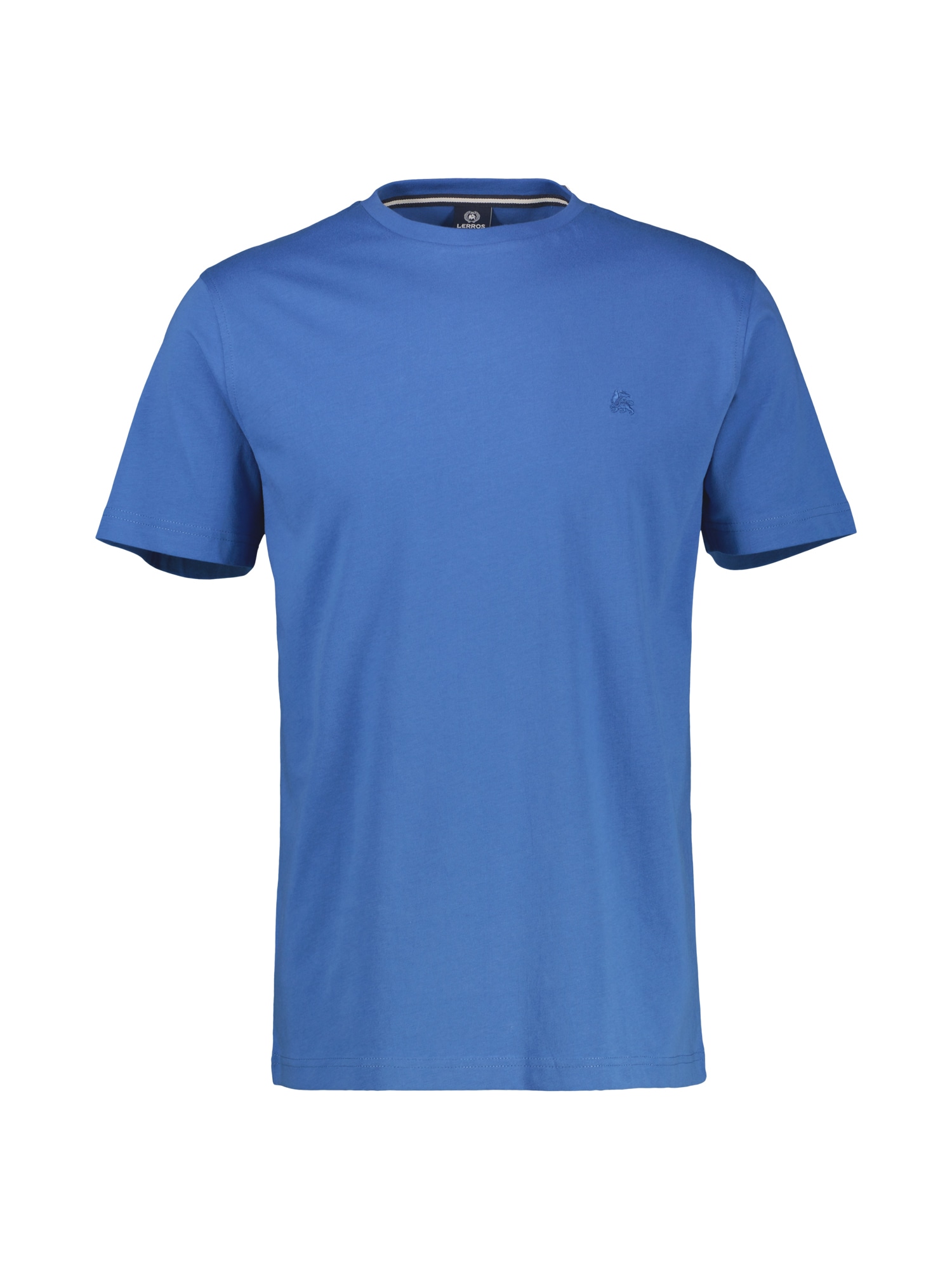 LERROS T-Shirt »LERROS Basic T-Shirt mit Logostitch, unifarben«